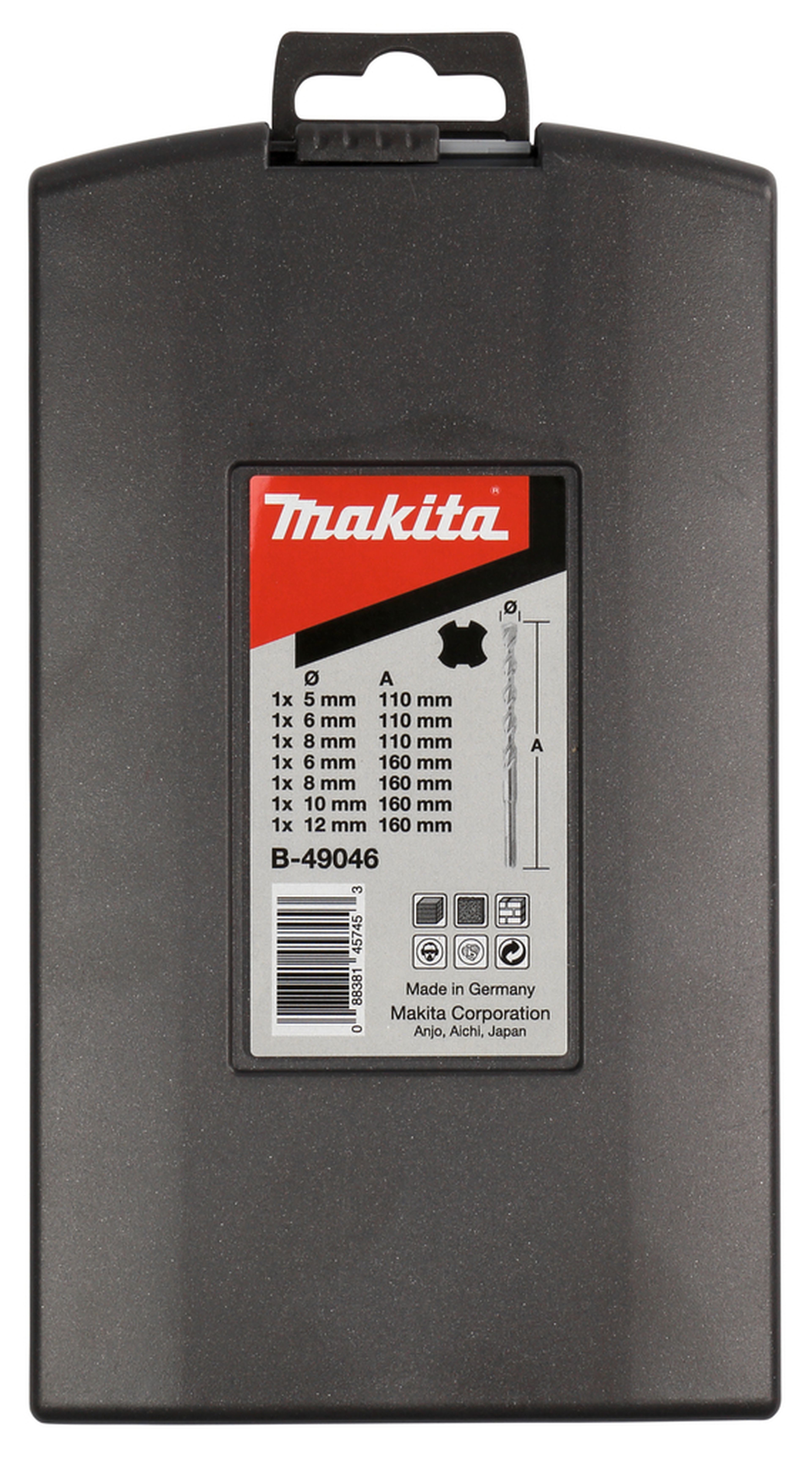 Makita P2S : Jeu de perceuses à béton 7 pièces Image 2