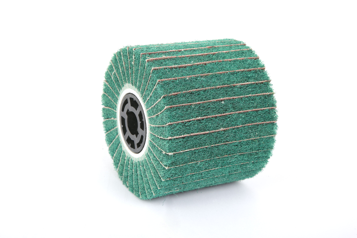 HBM cilindro de lijado de malla de nailon con láminas para máquina de satinar, 100 × 120 mm