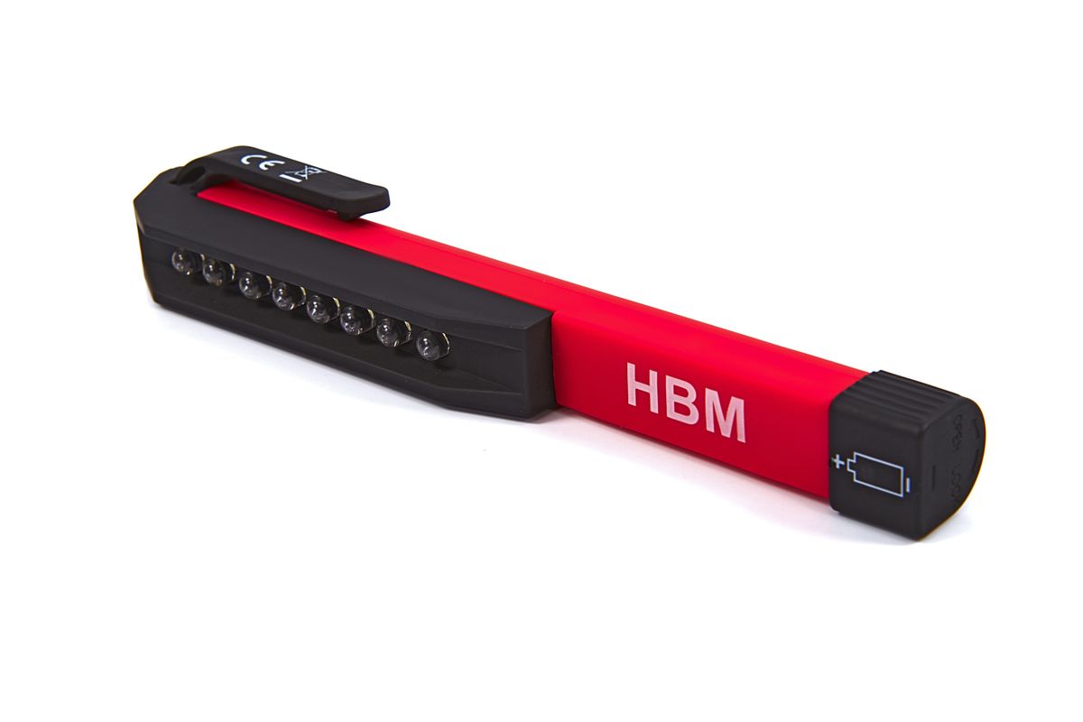 HBM mini linterna magnética de 8 LED