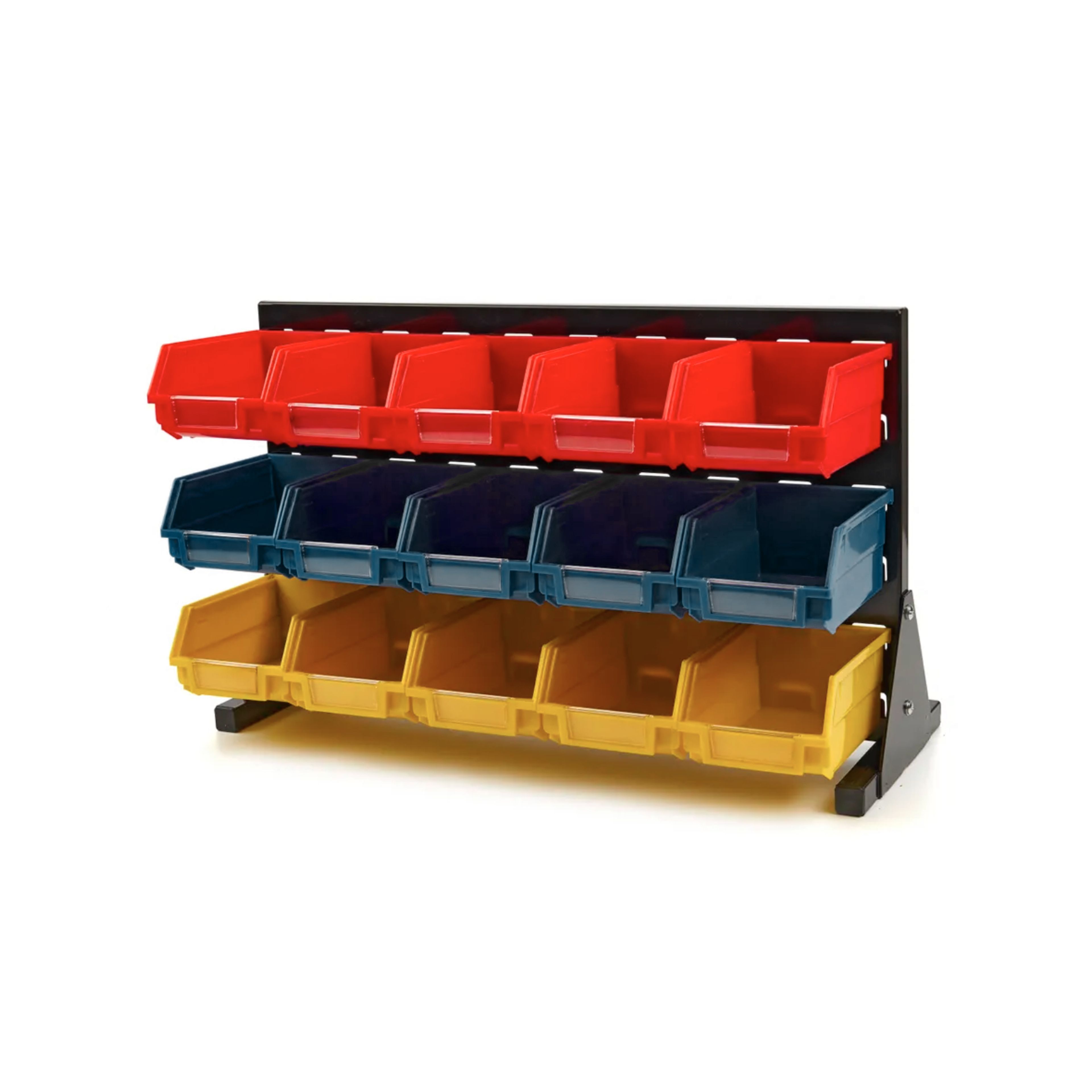 Estante HBM con 15 recipientes de almacenamiento