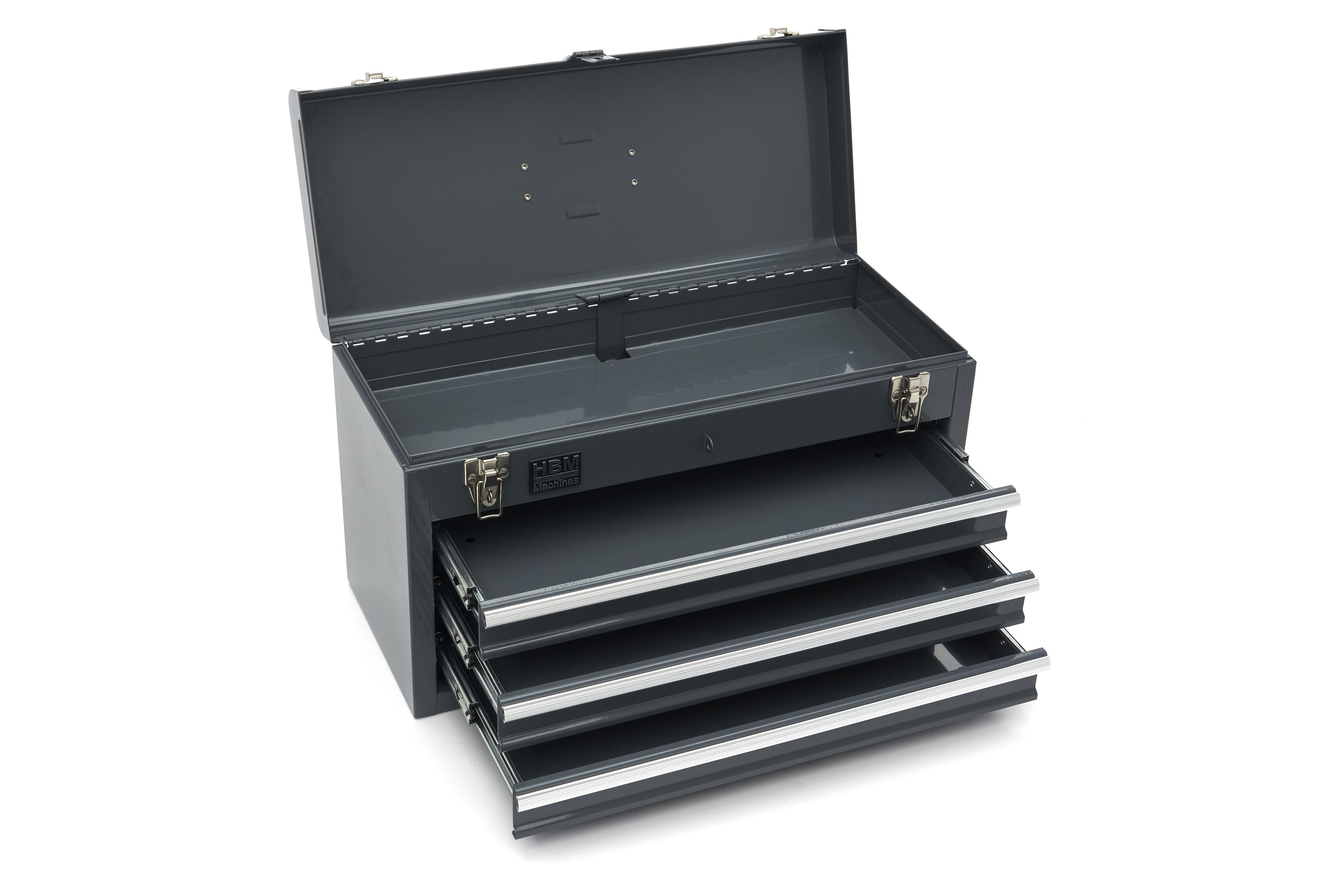 Caja de herramientas HBM con 3 cajones, gris Image 2