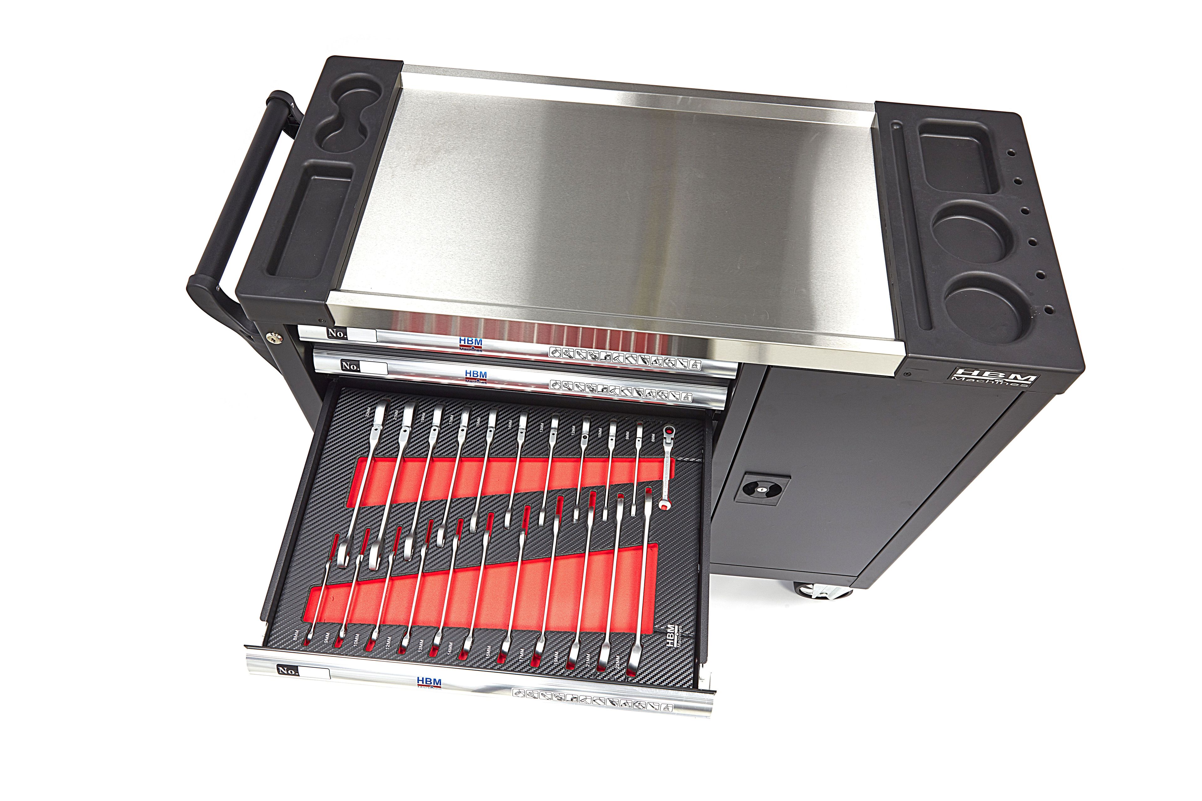 HBM XL Premium Gevulde Gereedschapswagen met Deur - 274 Delig Image 13