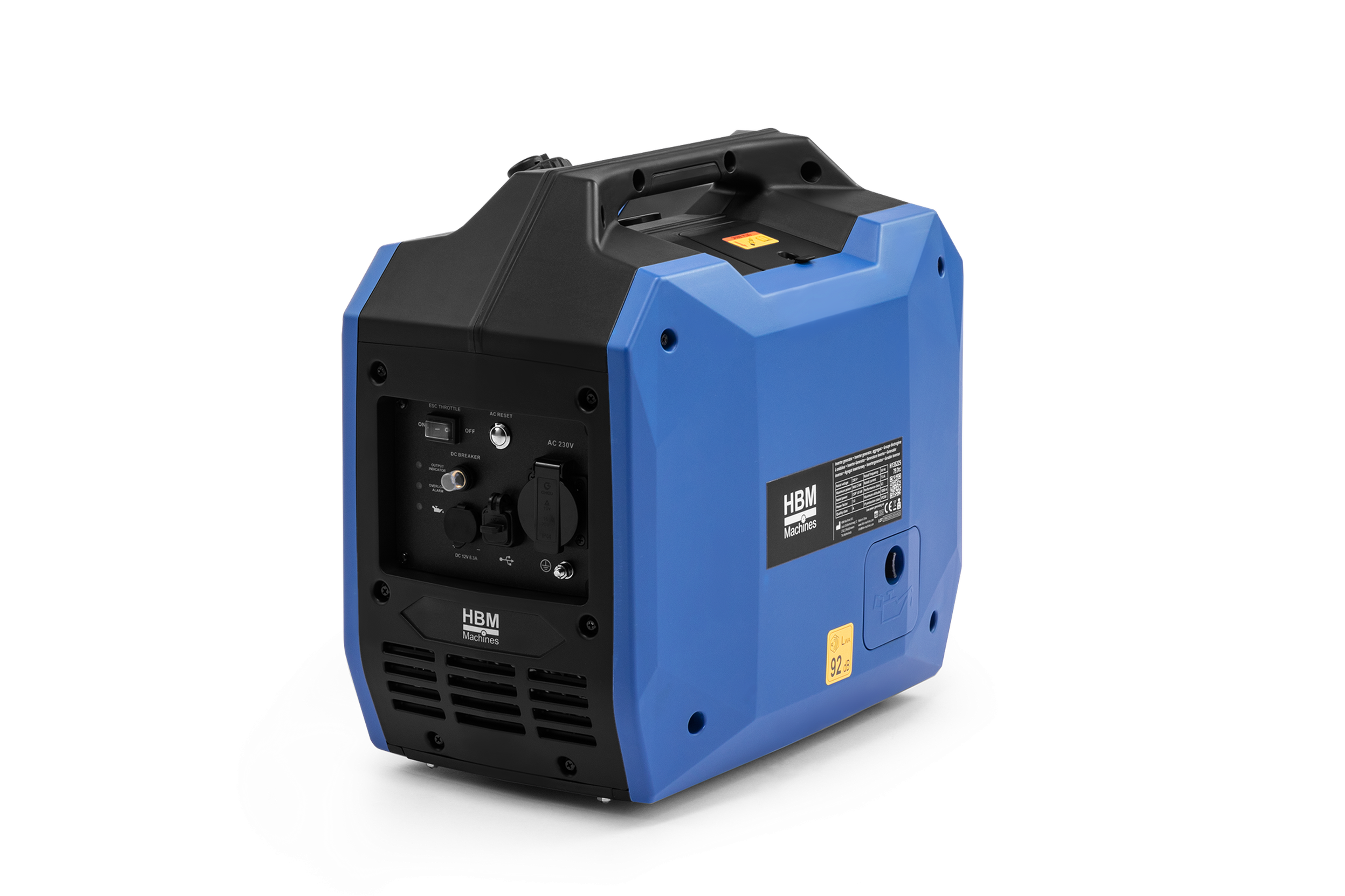 HBM inverter aggregaat, generator met 79 cc benzinemotor 230V 2000W Image 4