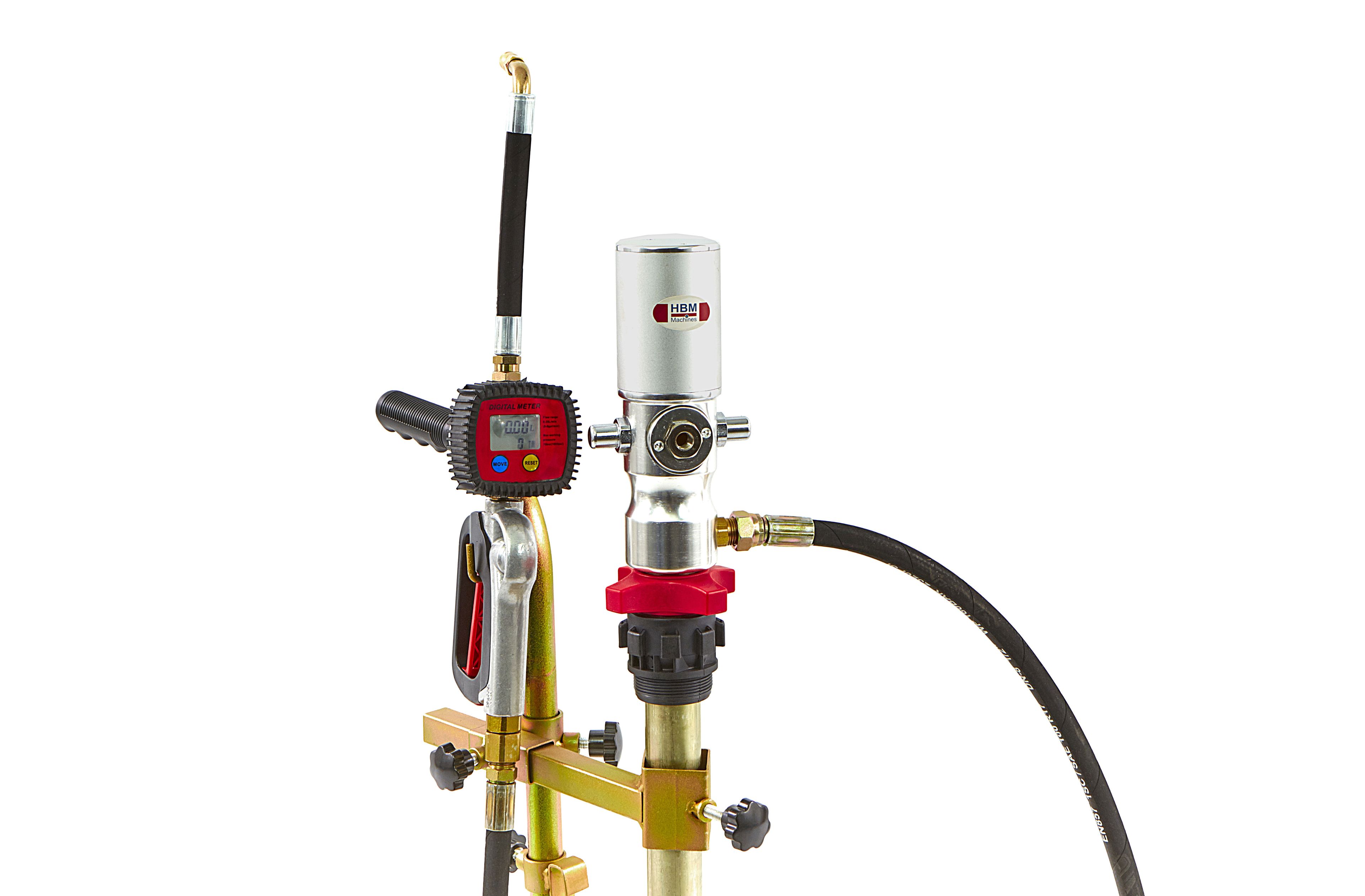 HBM Bomba móvil de tambor de aceite para barriles, sistema de llenado de 50 - 60 litros Image 4