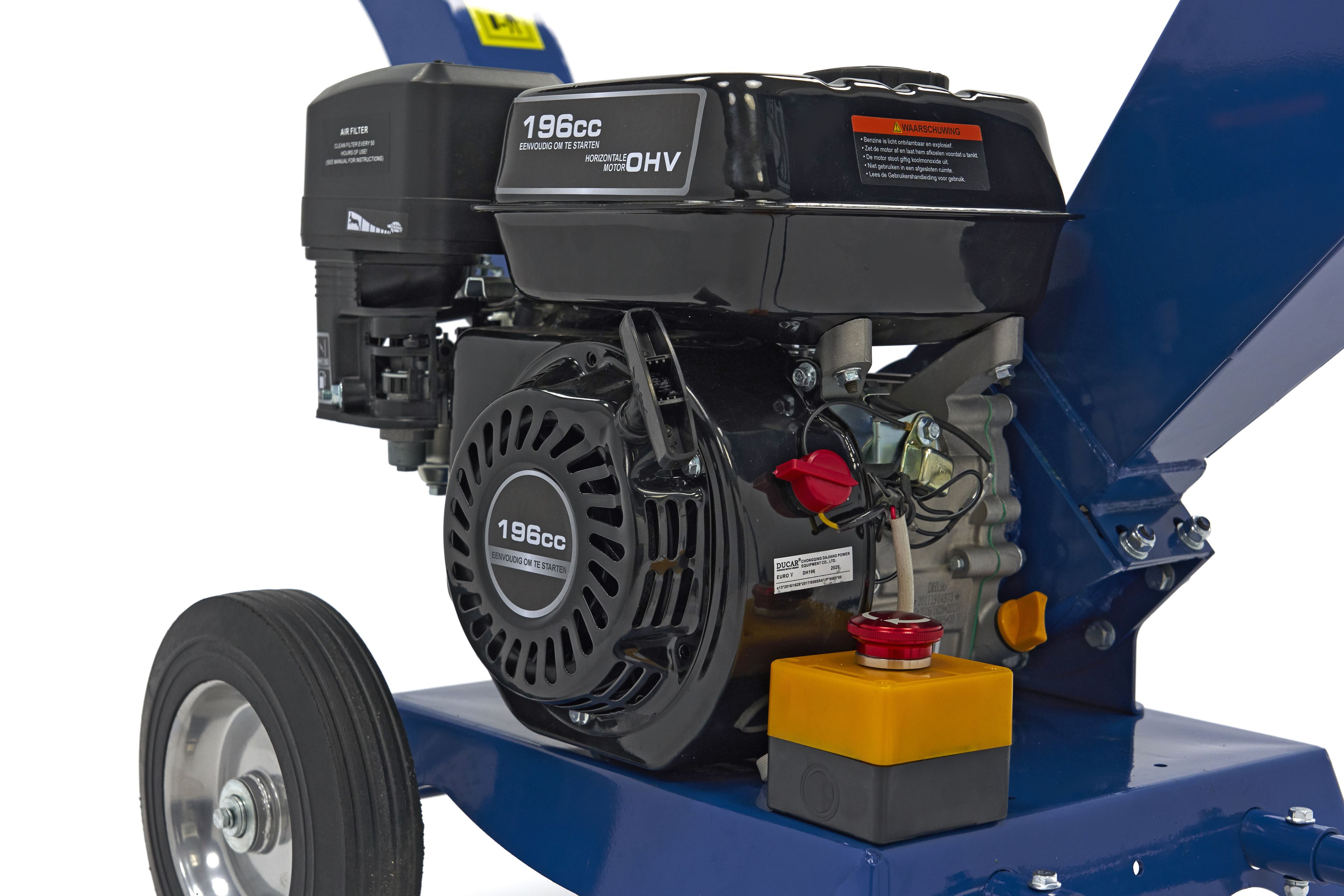 HBM Benzine hakselaar - houtversnipperaar 4 Takt 6.5 PK - 196 cc Image 6