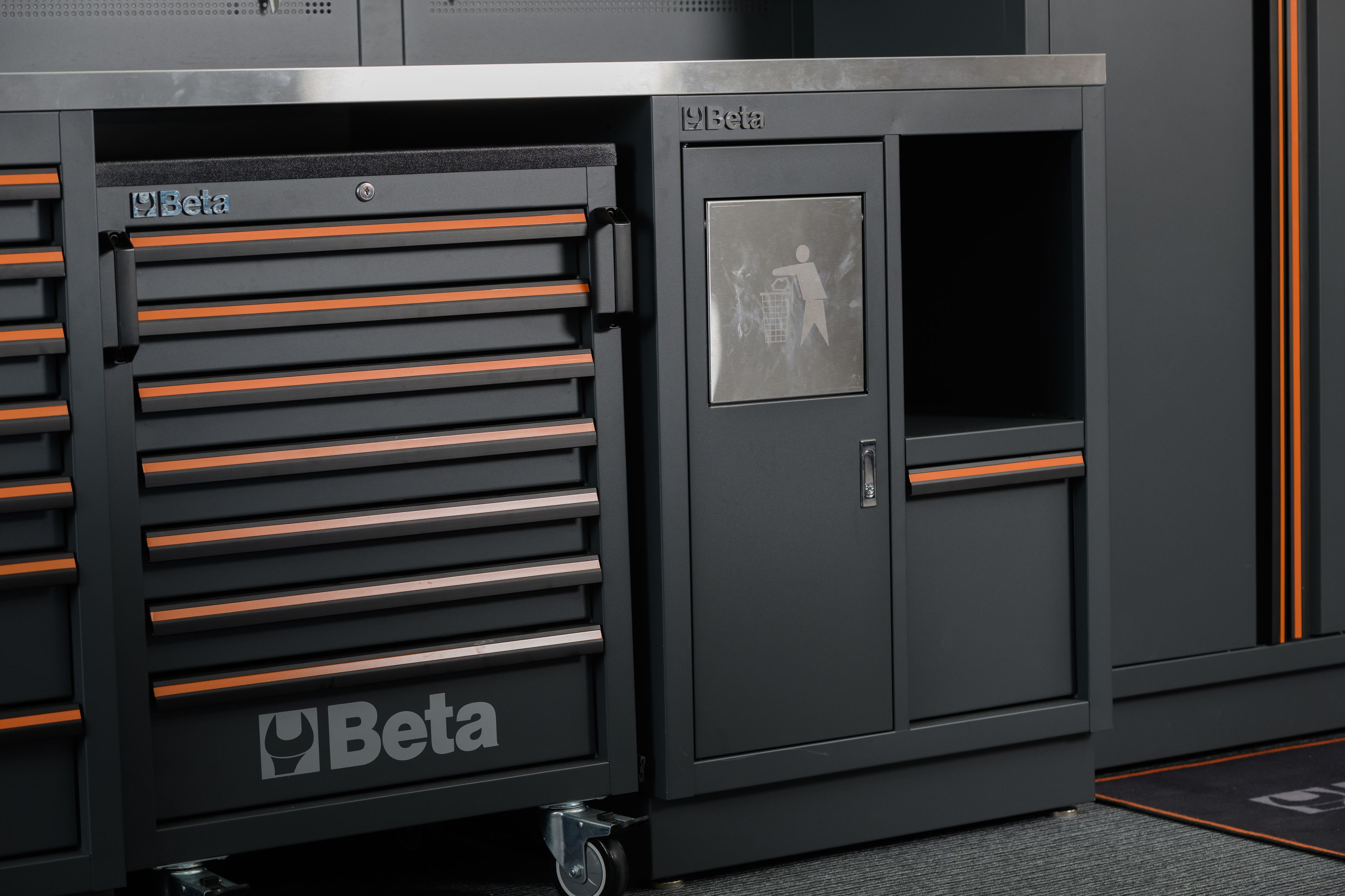 Beta werkplaatssysteem C45PRO 2.0, RVS blad, inclusief 268-delig gereedschapset Image 2