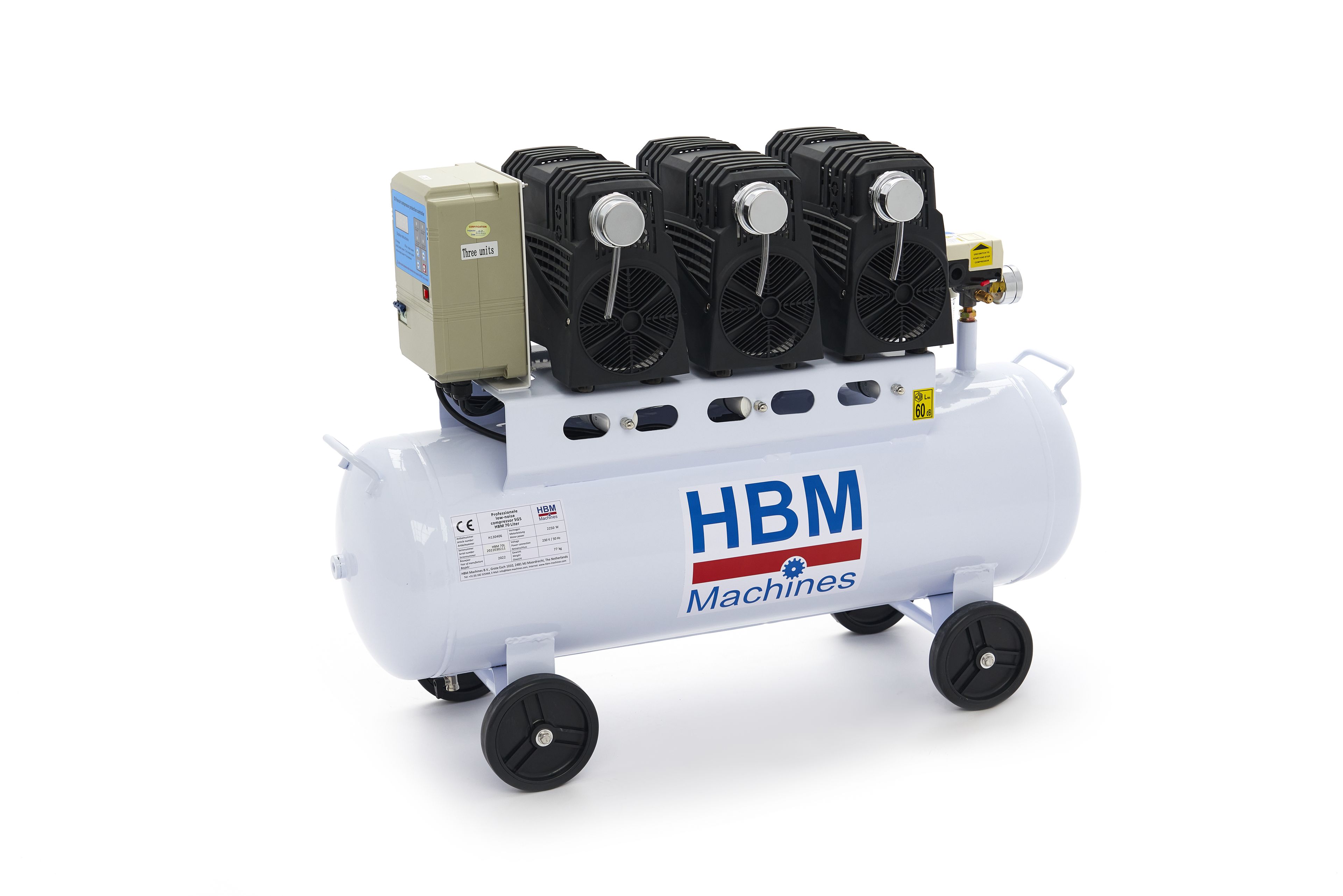 Compressore Low Noise Professionale HBM da 70 Litri - Modello 2 Image 3