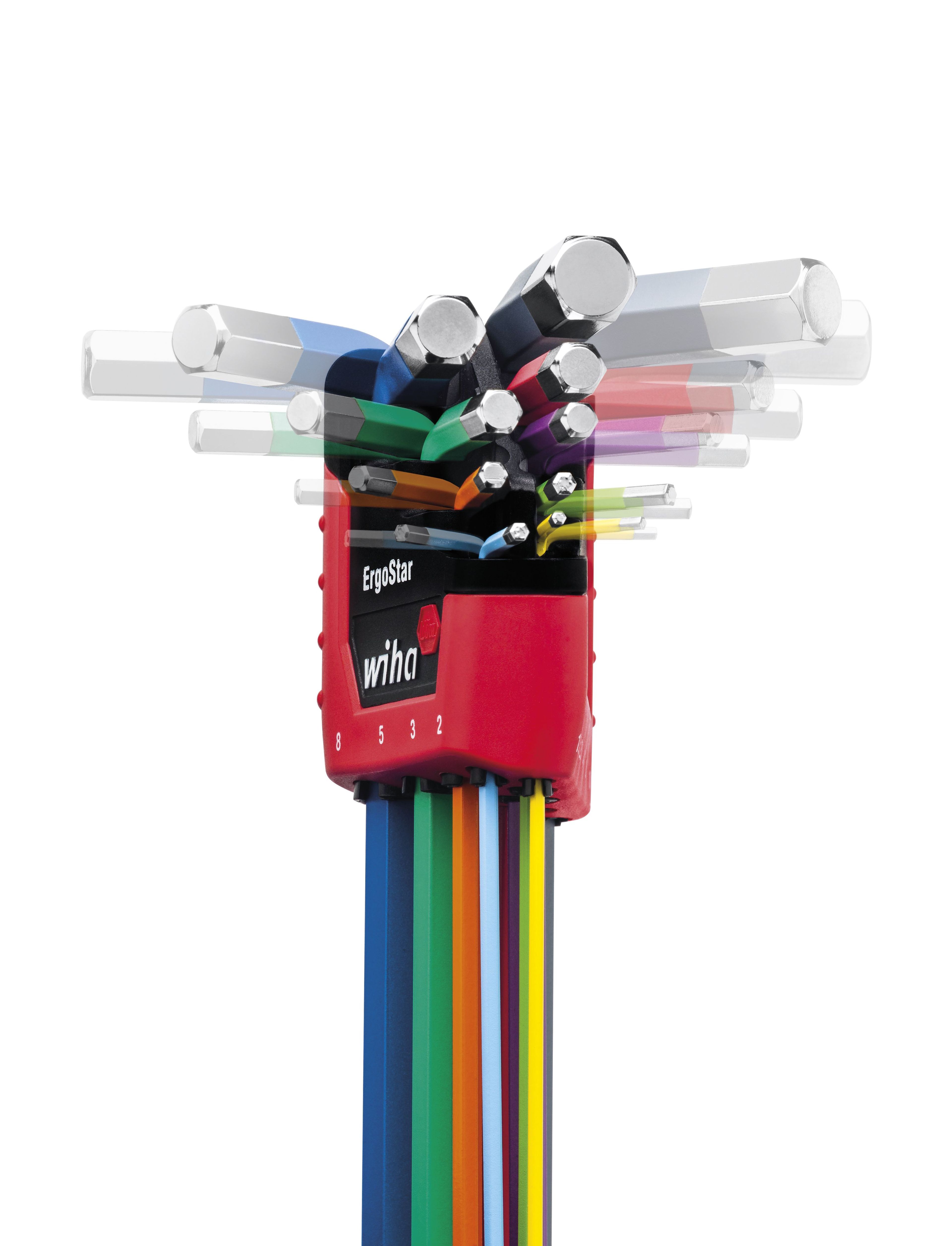 Wiha stiftsleutelset SB 369E9F ErgoStar gekleurd Image 2