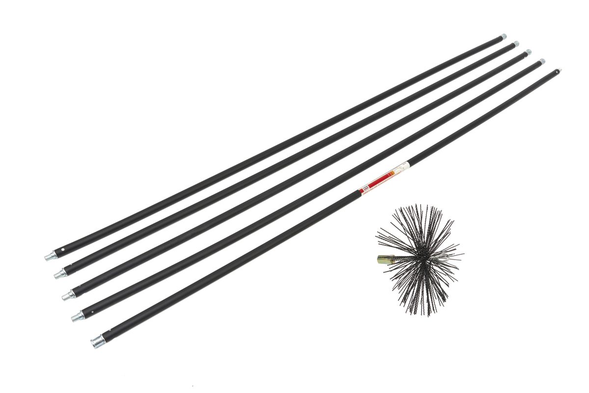 Set de limpieza de chimeneas HBM de 6 piezas hasta 7 metros
