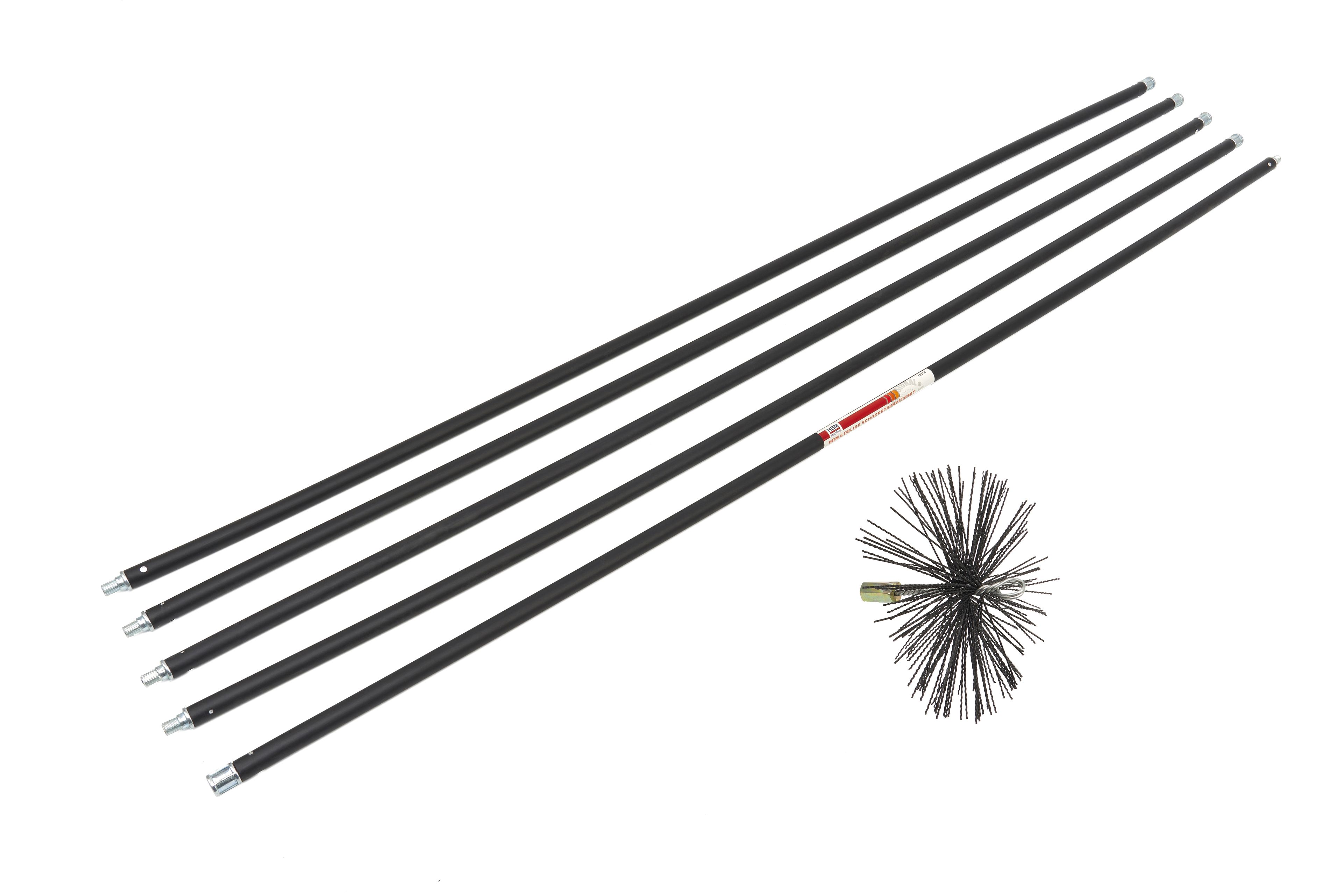 HBM 6 Delige Schoorsteenveegset Tot 7 Meter