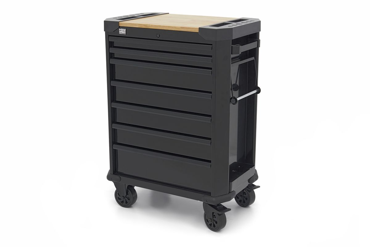 Carro de herramientas HBM 7 cajones 71 cm negro