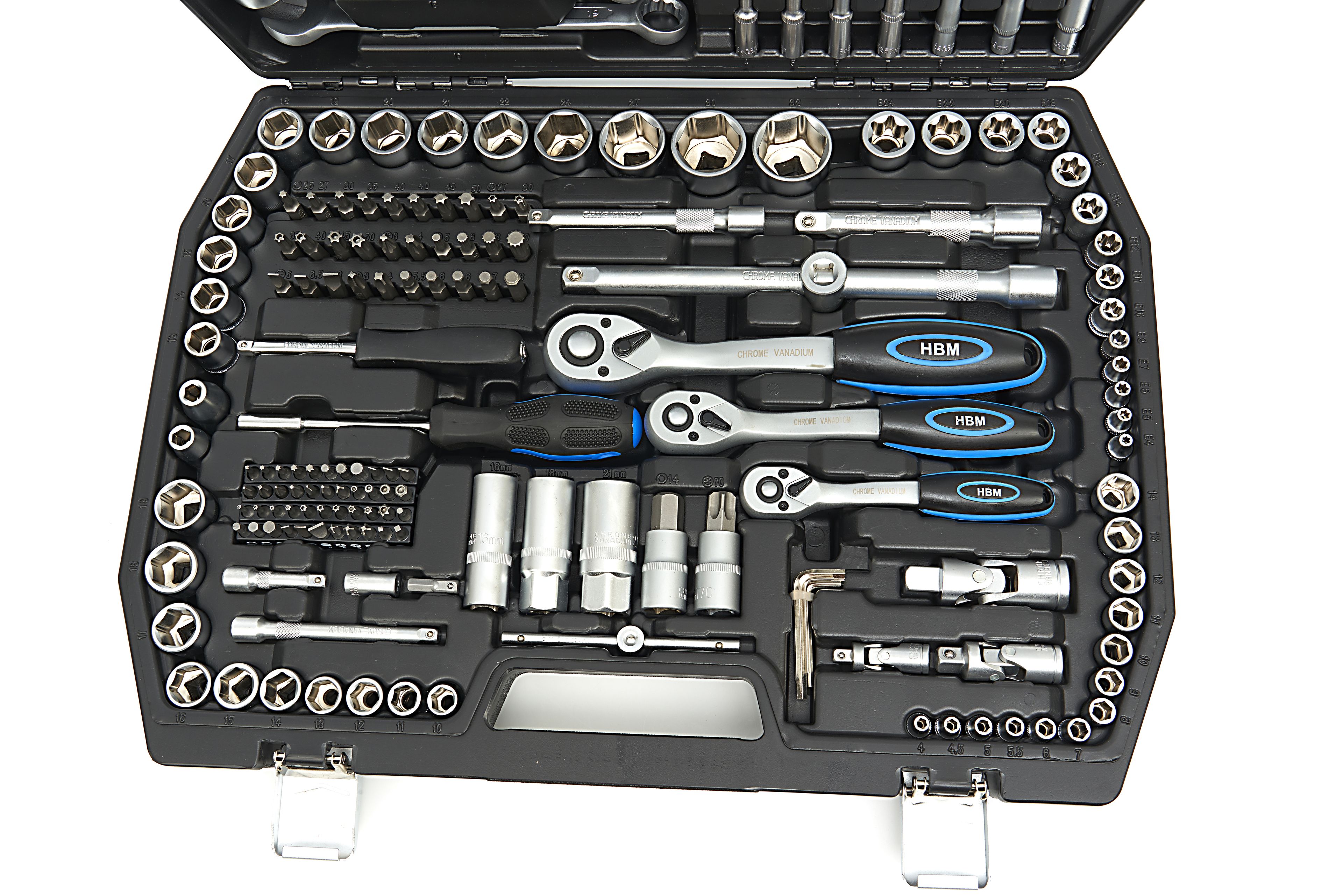 HBM Ensemble de douilles professionnelles 216 pièces Image 8