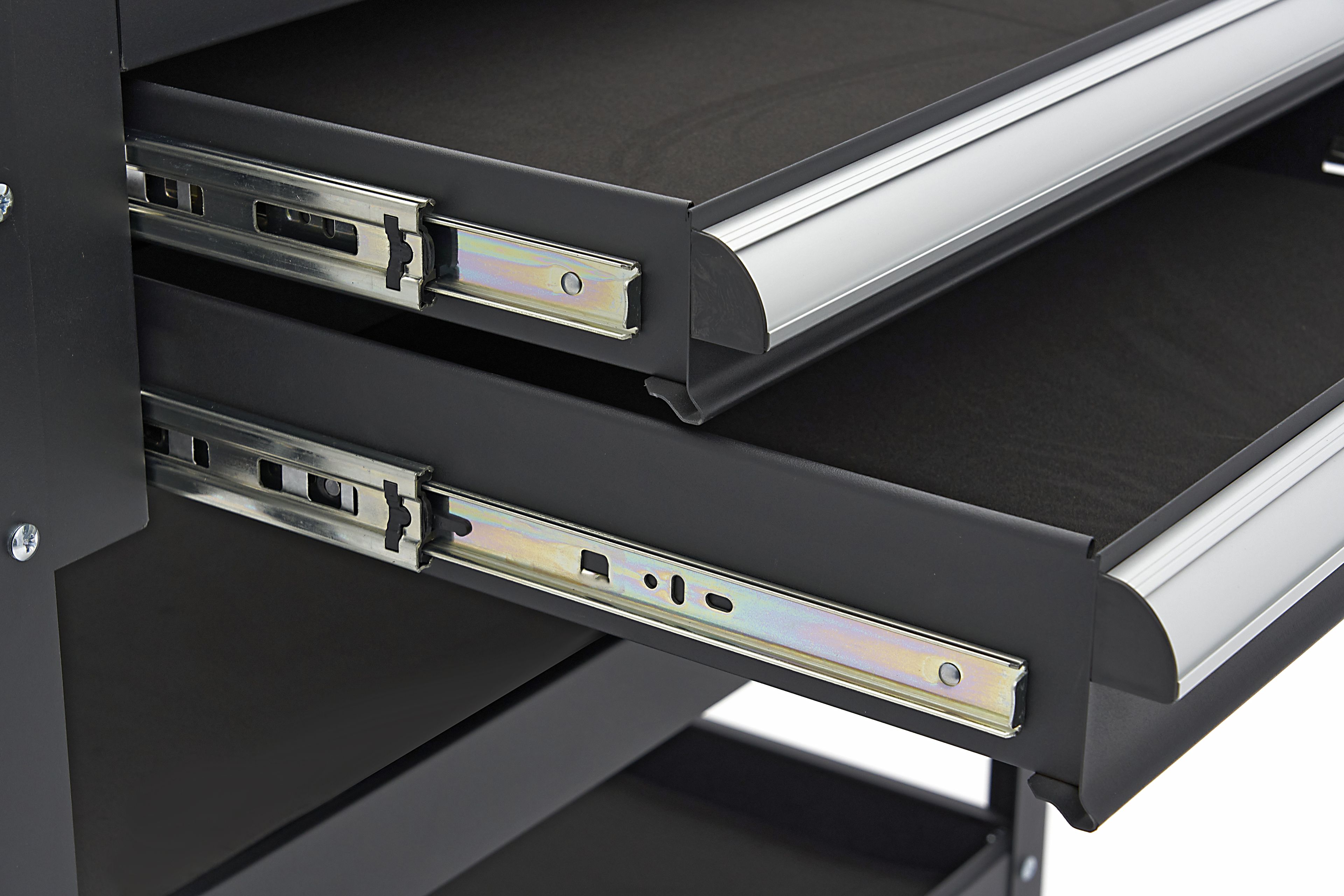 Carro de herramientas HBM con compartimento de almacenamiento, 2 cajones y 2 estantes, 90 cm Image 8