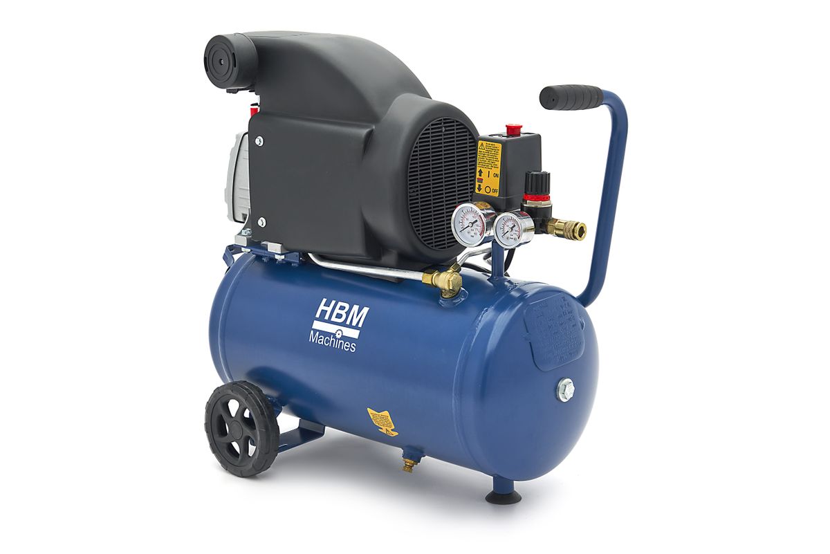 HBM Compresor lubricado con aceite de 24 litros