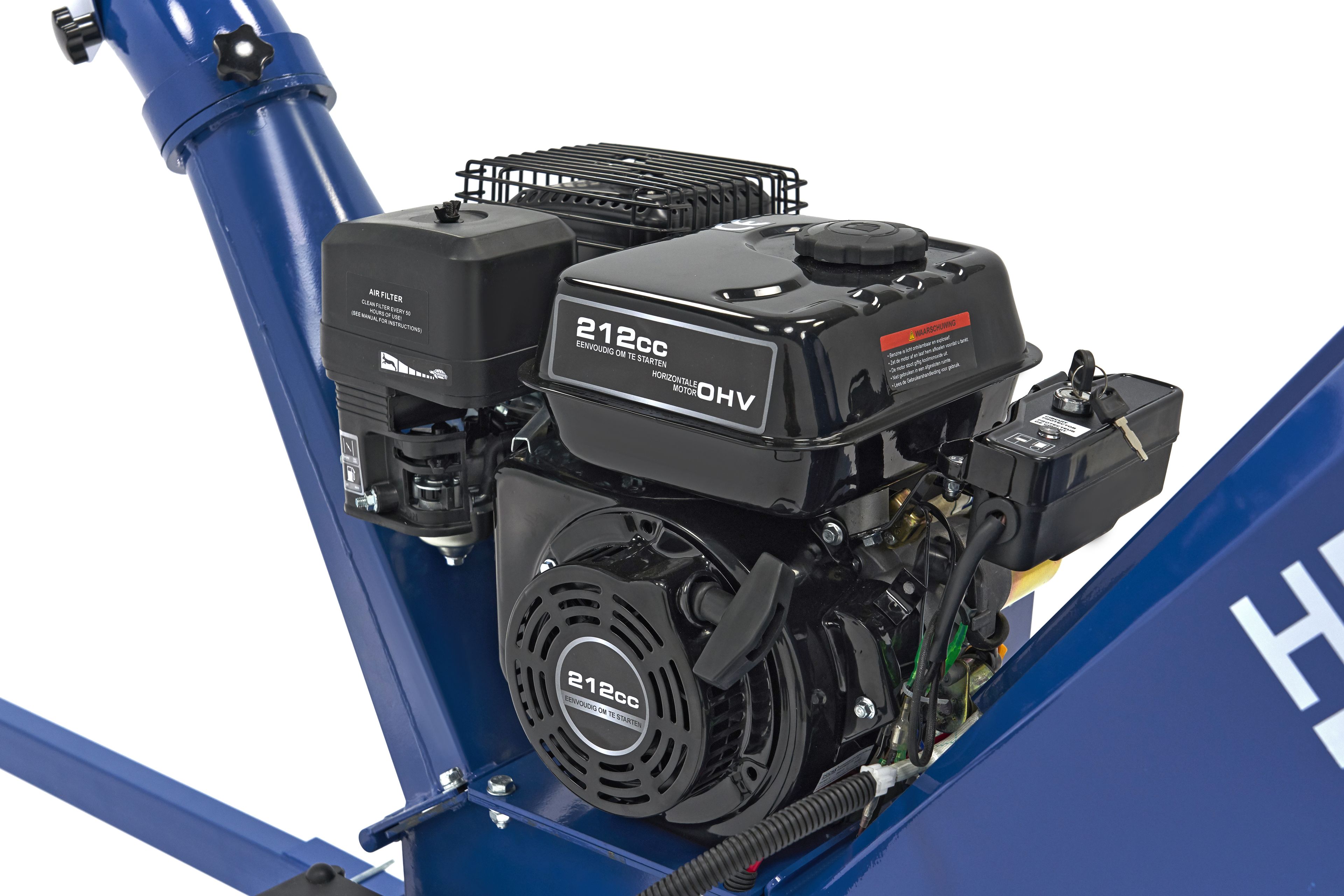 HBM Benzine hakselaar - houtversnipperaar 4 Takt 7 PK - 212 cc Image 7