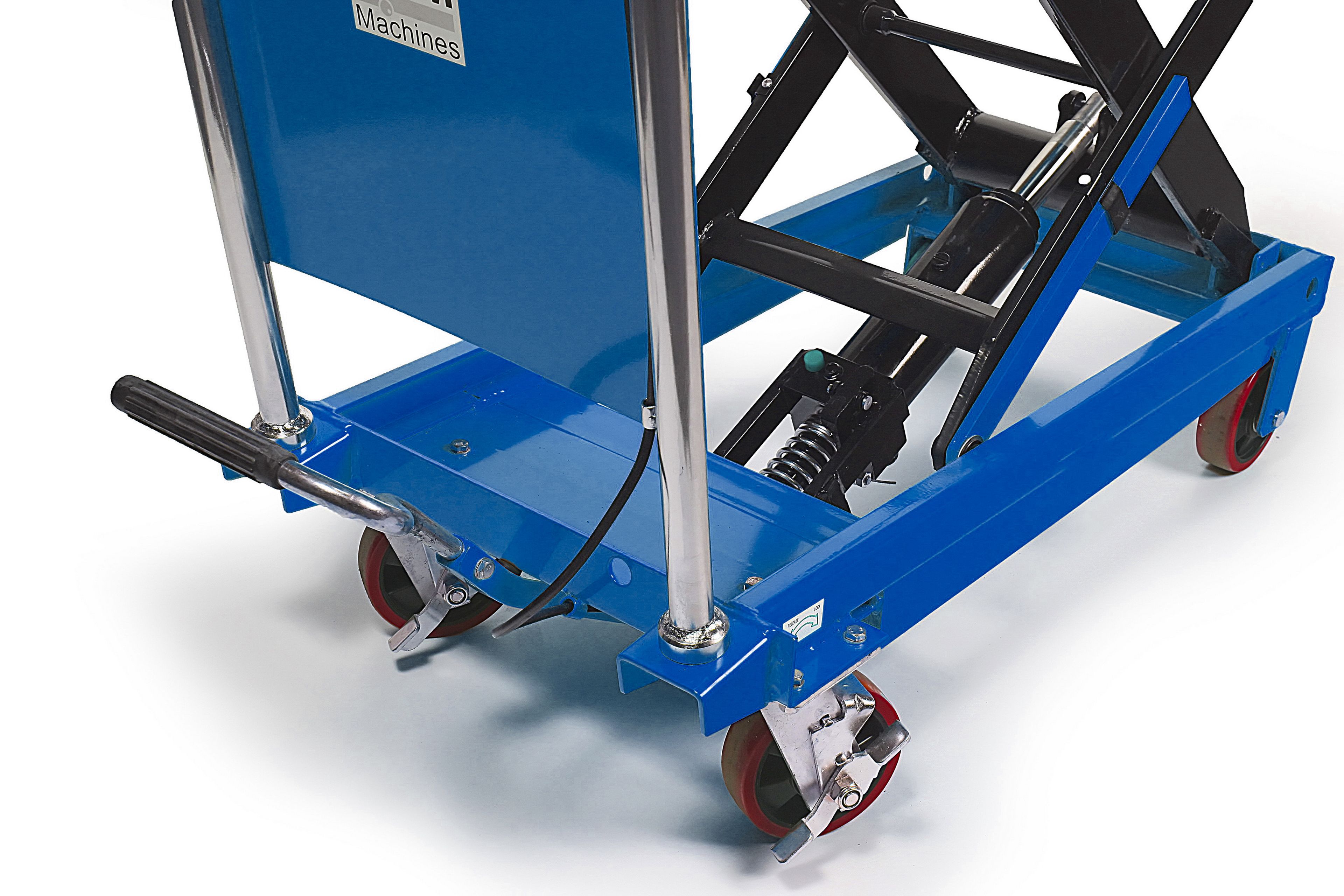 HBM table de travail / table élévatrice mobile haute 350 kg, bleu Image 3