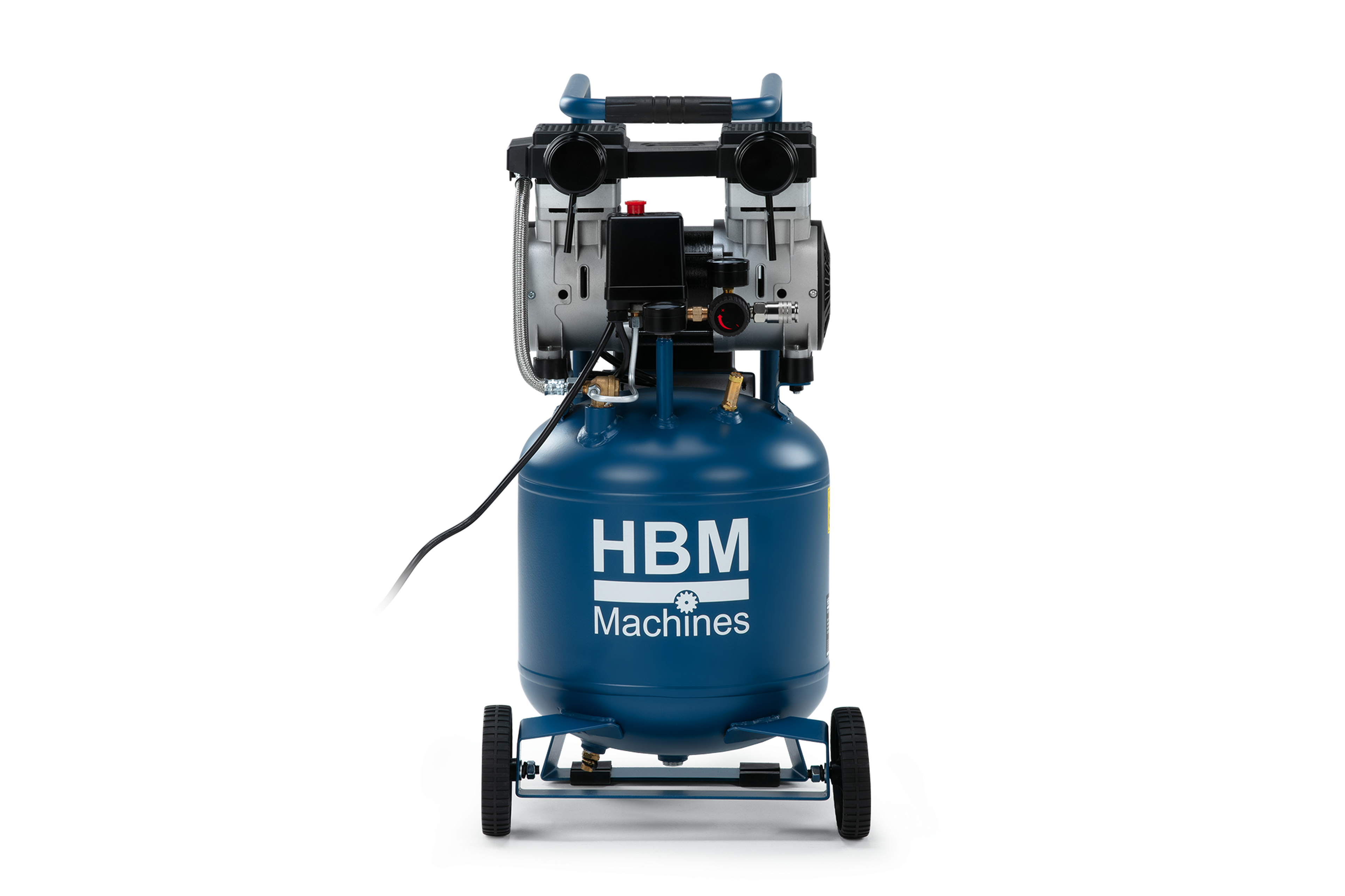 HBM staande olievrije compressor, 24 liter, 10 bar, 1,3 pk