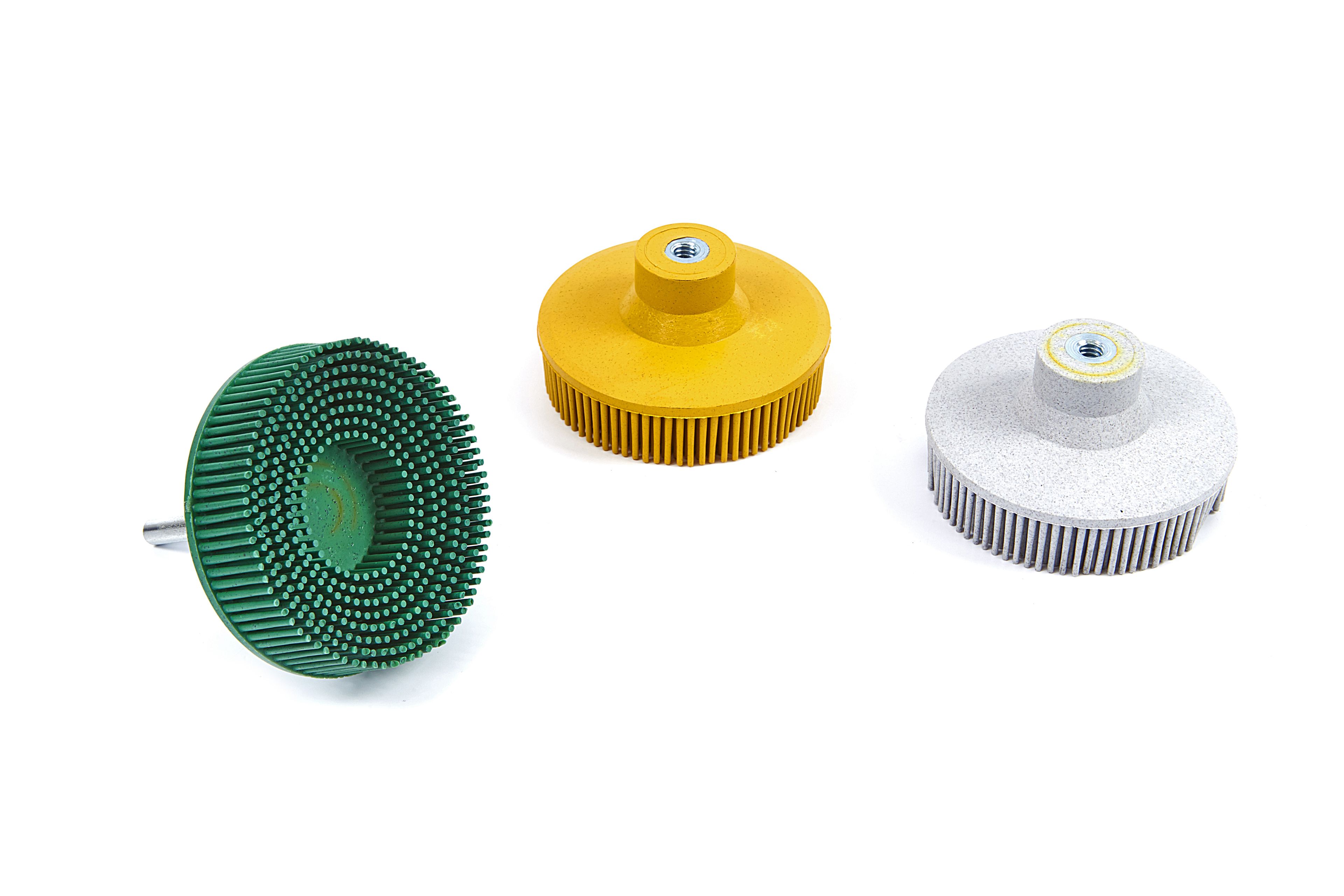 HBM 3-teiliges 50 mm Borstenscheibenset mit 6,3 mm Schafthalter Image 3