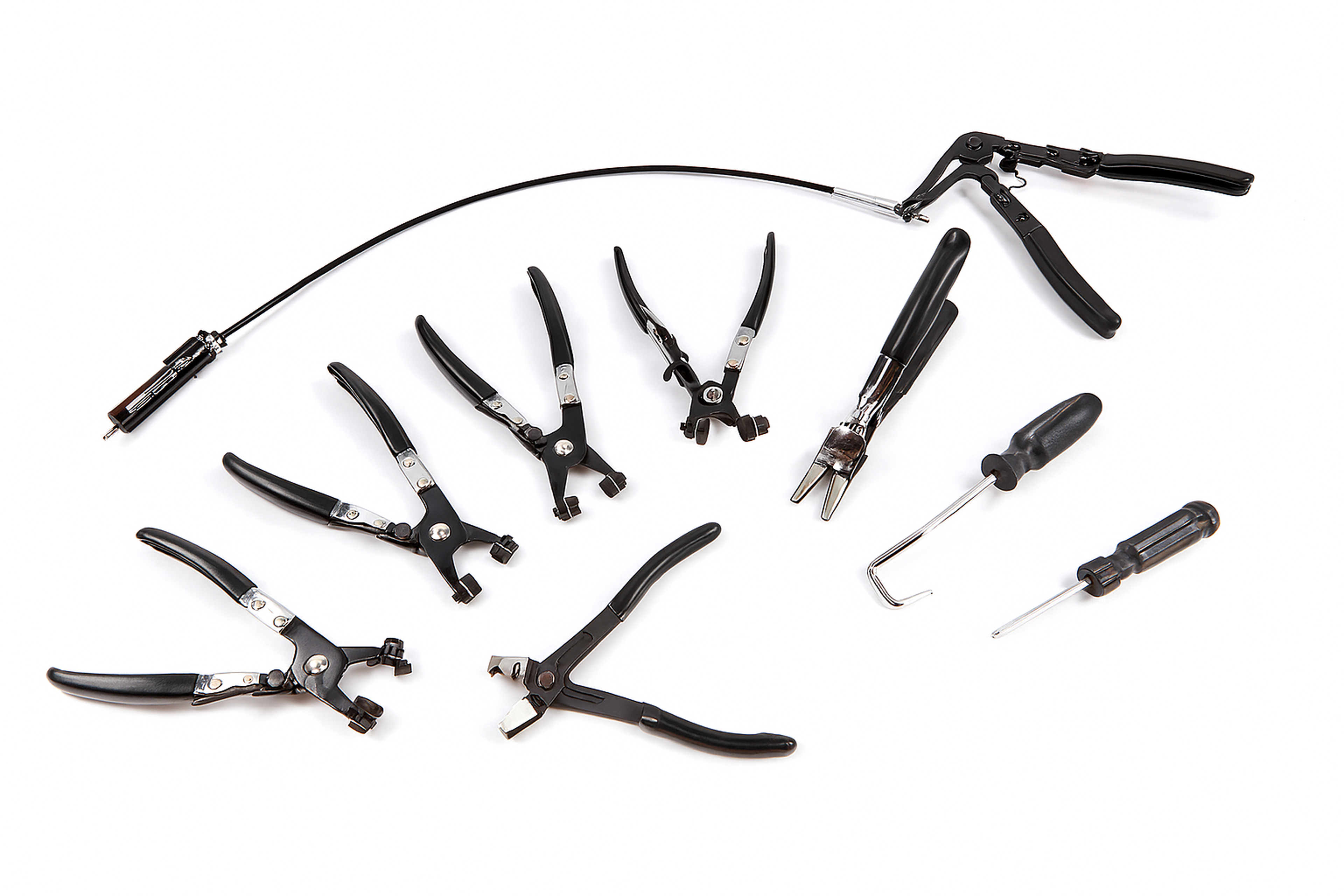 Set di 9 pinze a morsetto per tubi HBM