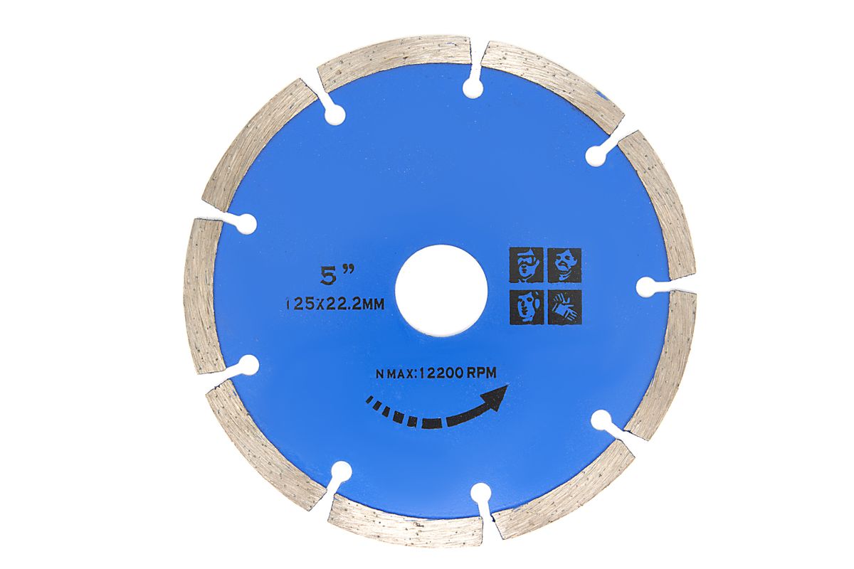 Disco de corte de diamante HBM de 125 mm para la sierra de baldosas de batería