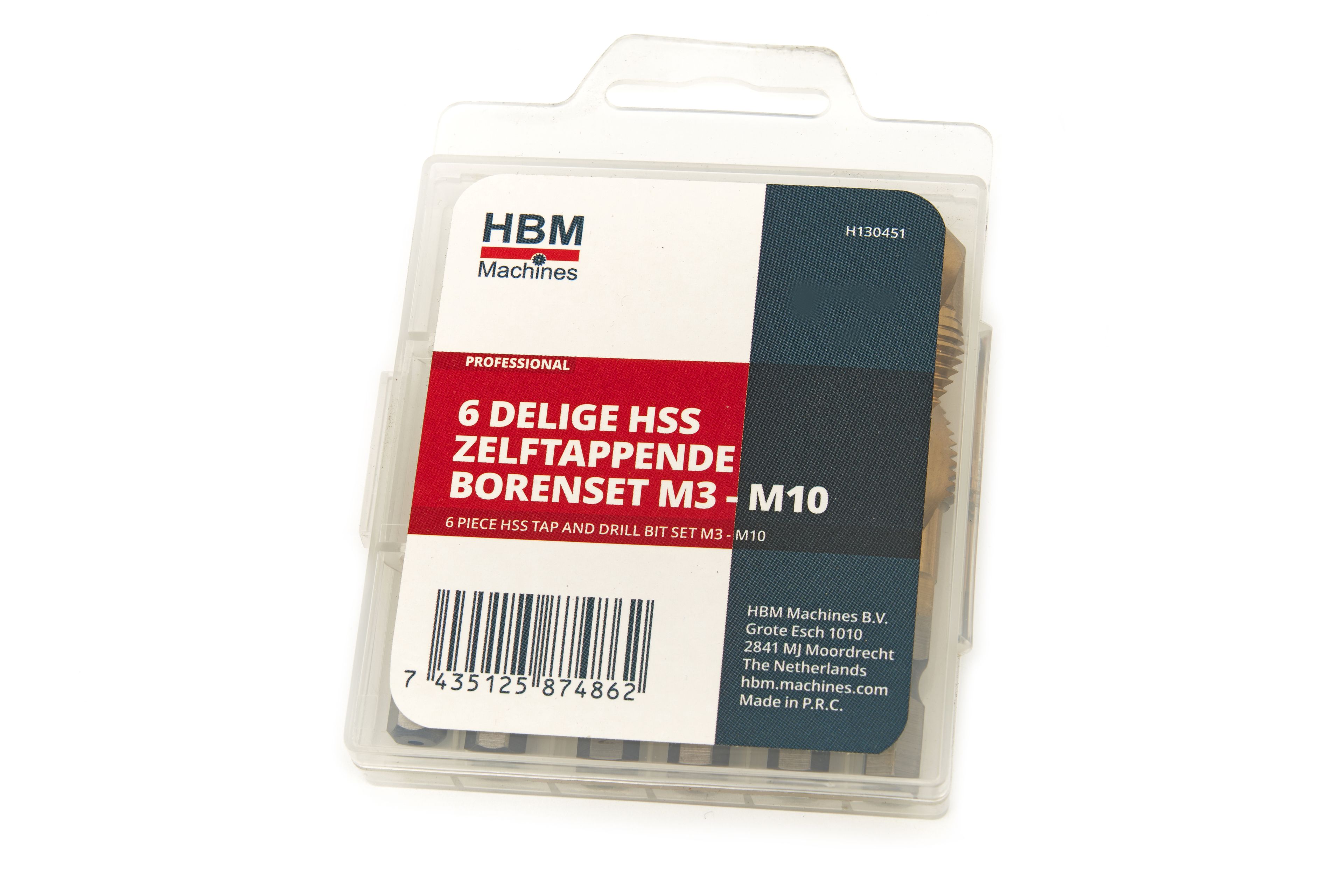 HBM 6-teiliger HSS-Gewindebohrer-Satz M3 bis M10 Image 3