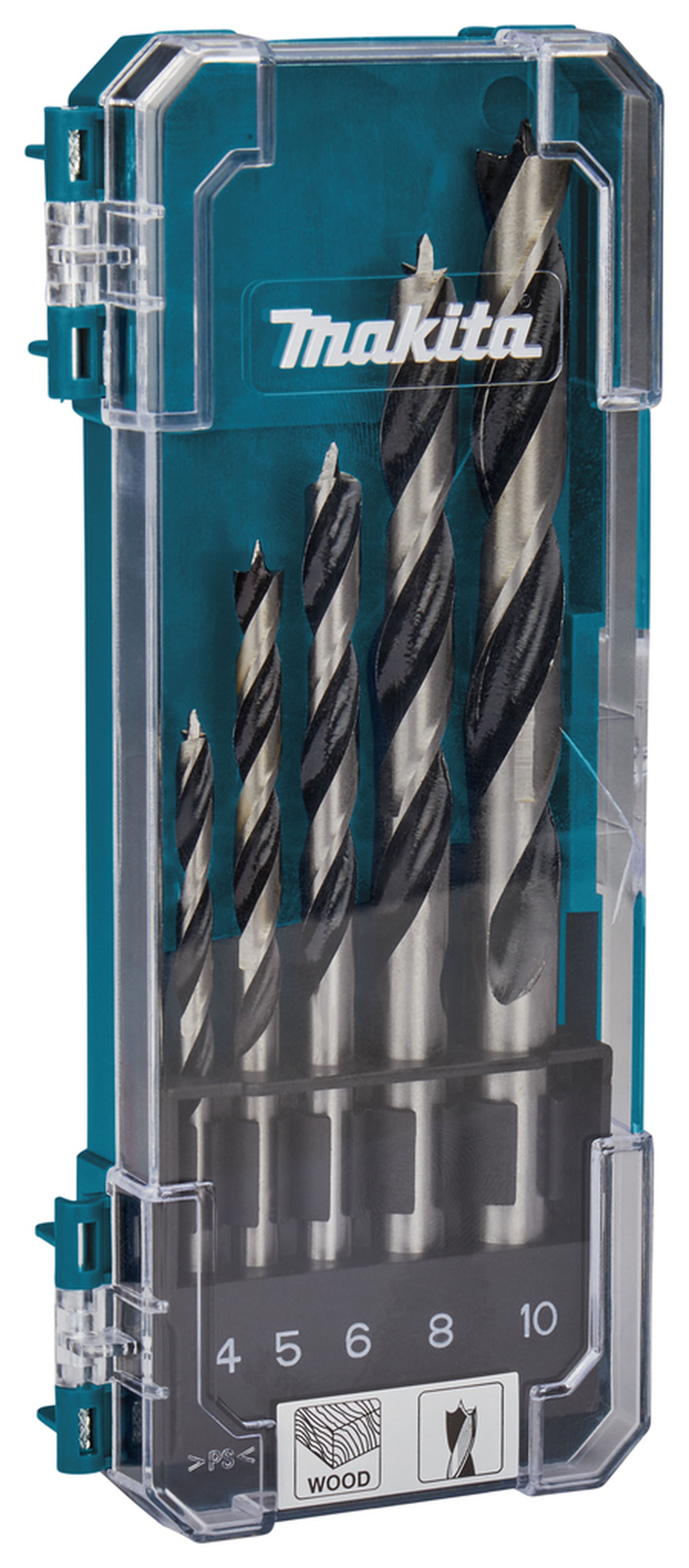 Set di perforazione in legno Makita 5 pezzi D-72861 Image 3