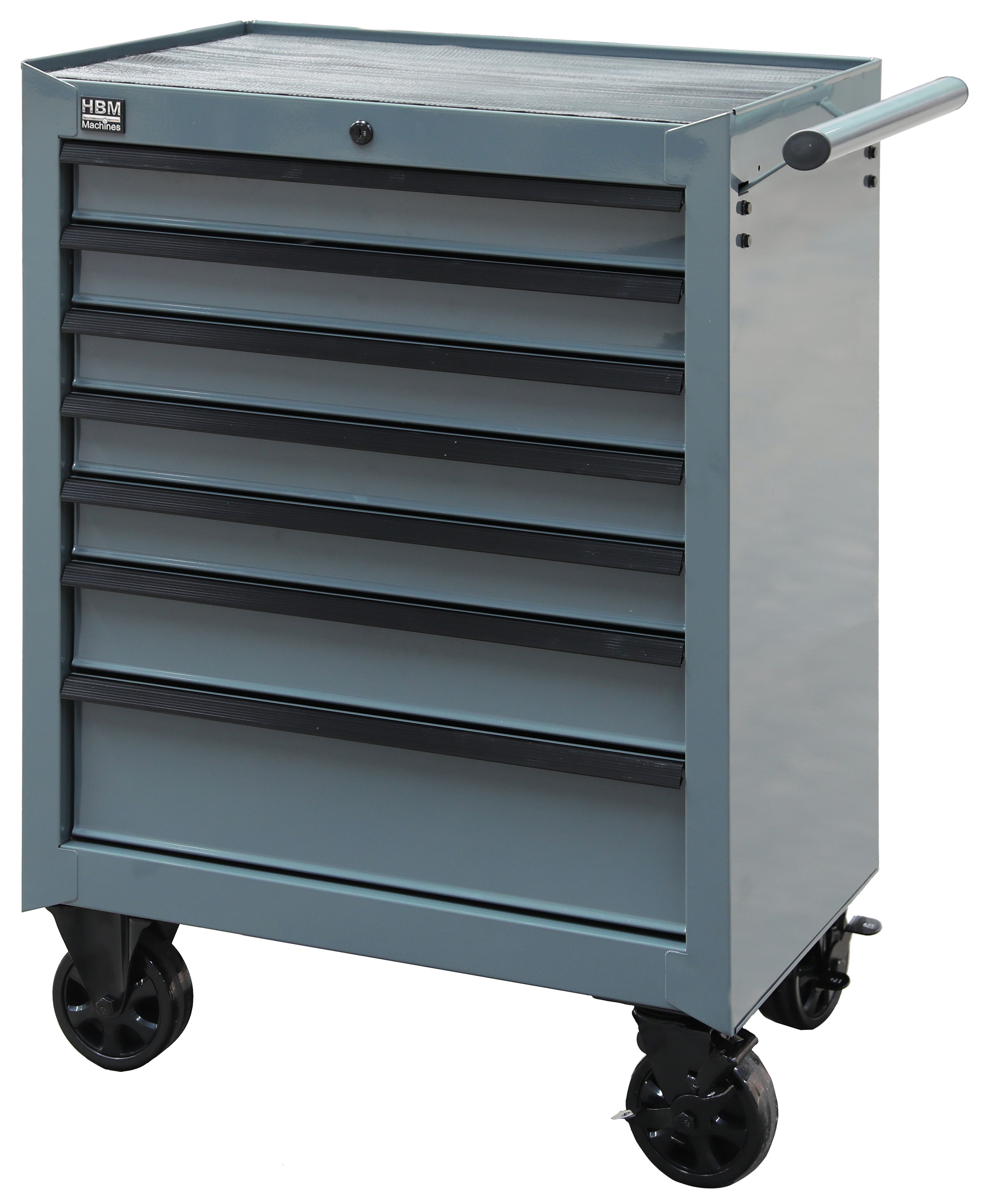 HBM gereedschapswagen 7 laden, grijs