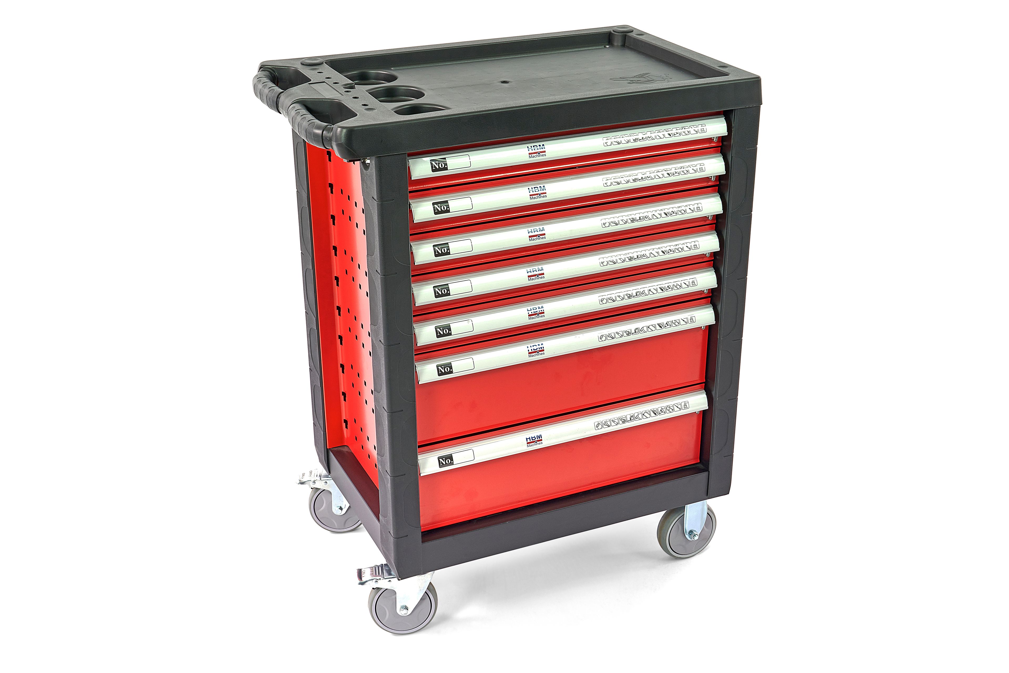 HBM gefüllter Werkstattwagen 196-teilig, rot Image 21
