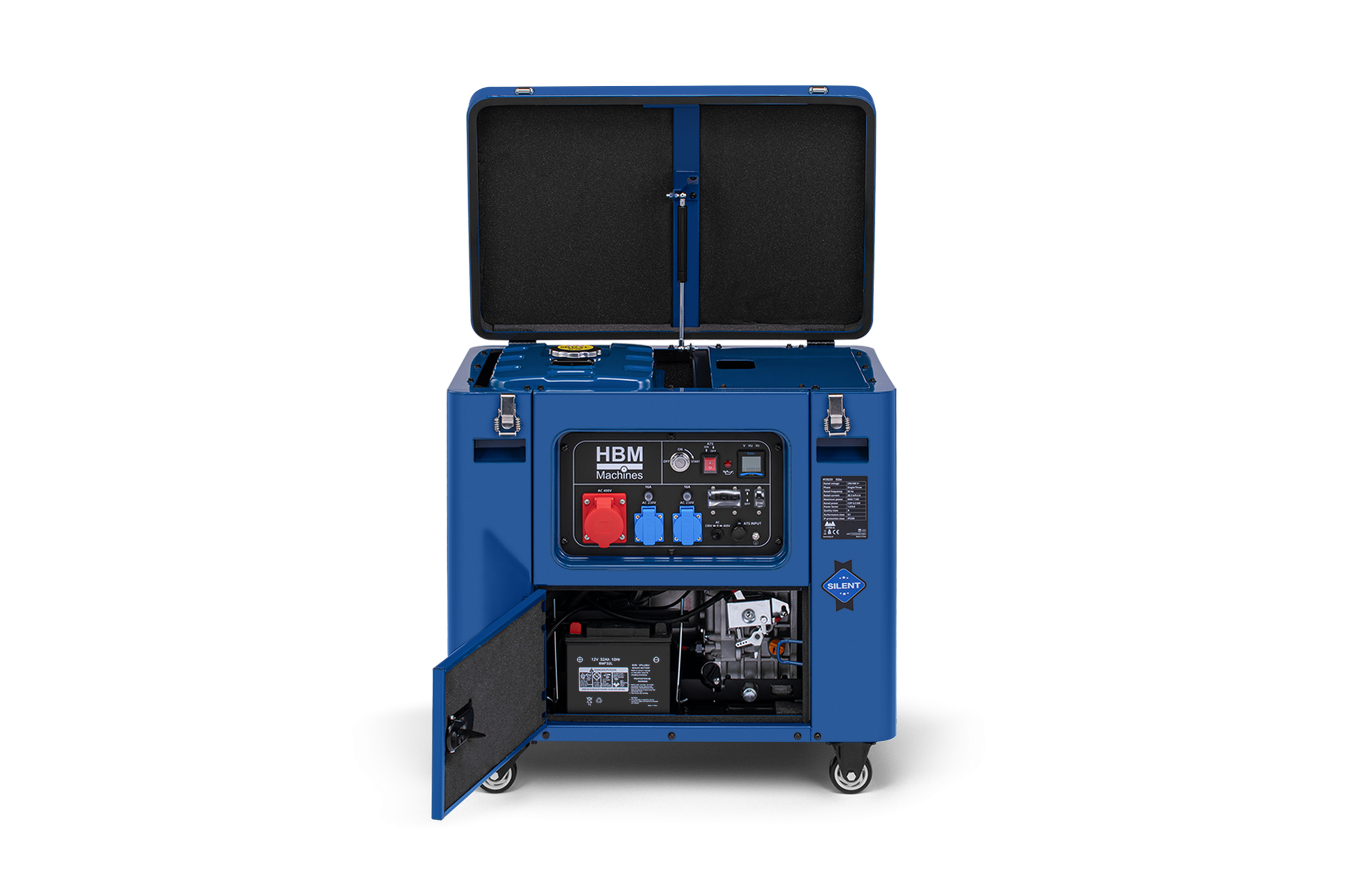 HBM générateur diesel avec moteur diesel de 532 cm³ 230V/400V 7000W Image 6