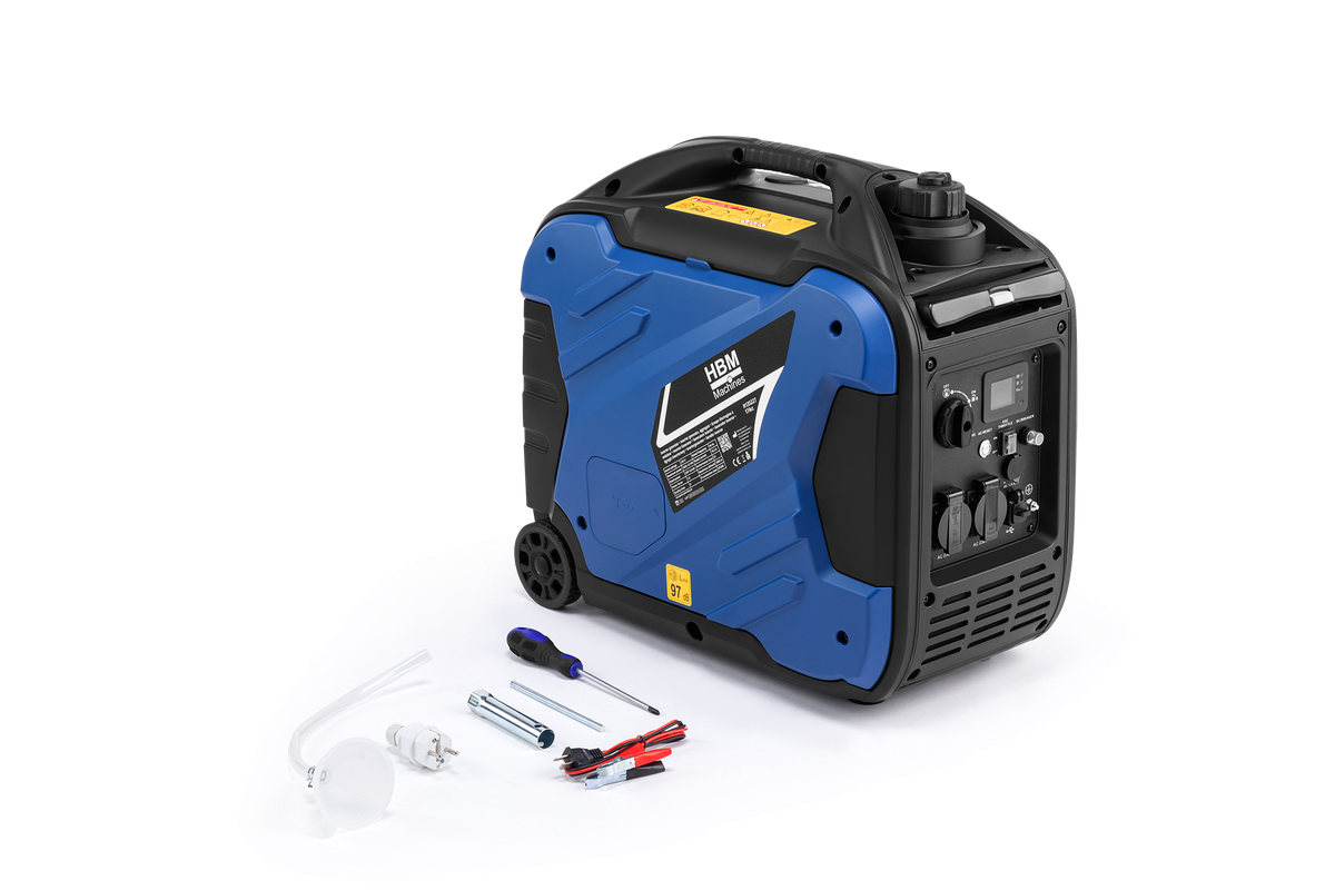 HBM generador inversor con motor de gasolina de 174 cm³ 230V 4200W