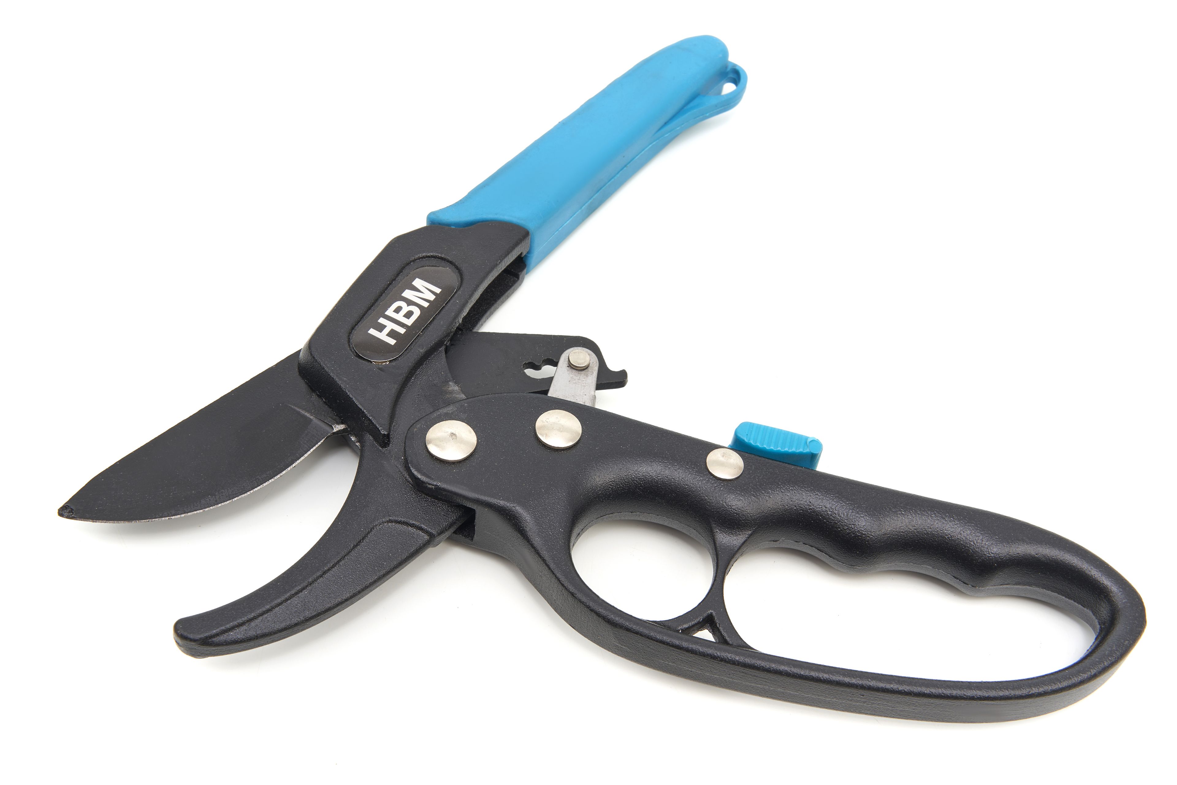 Forbice da potatura professionale HBM a 3 stadi con ratchet