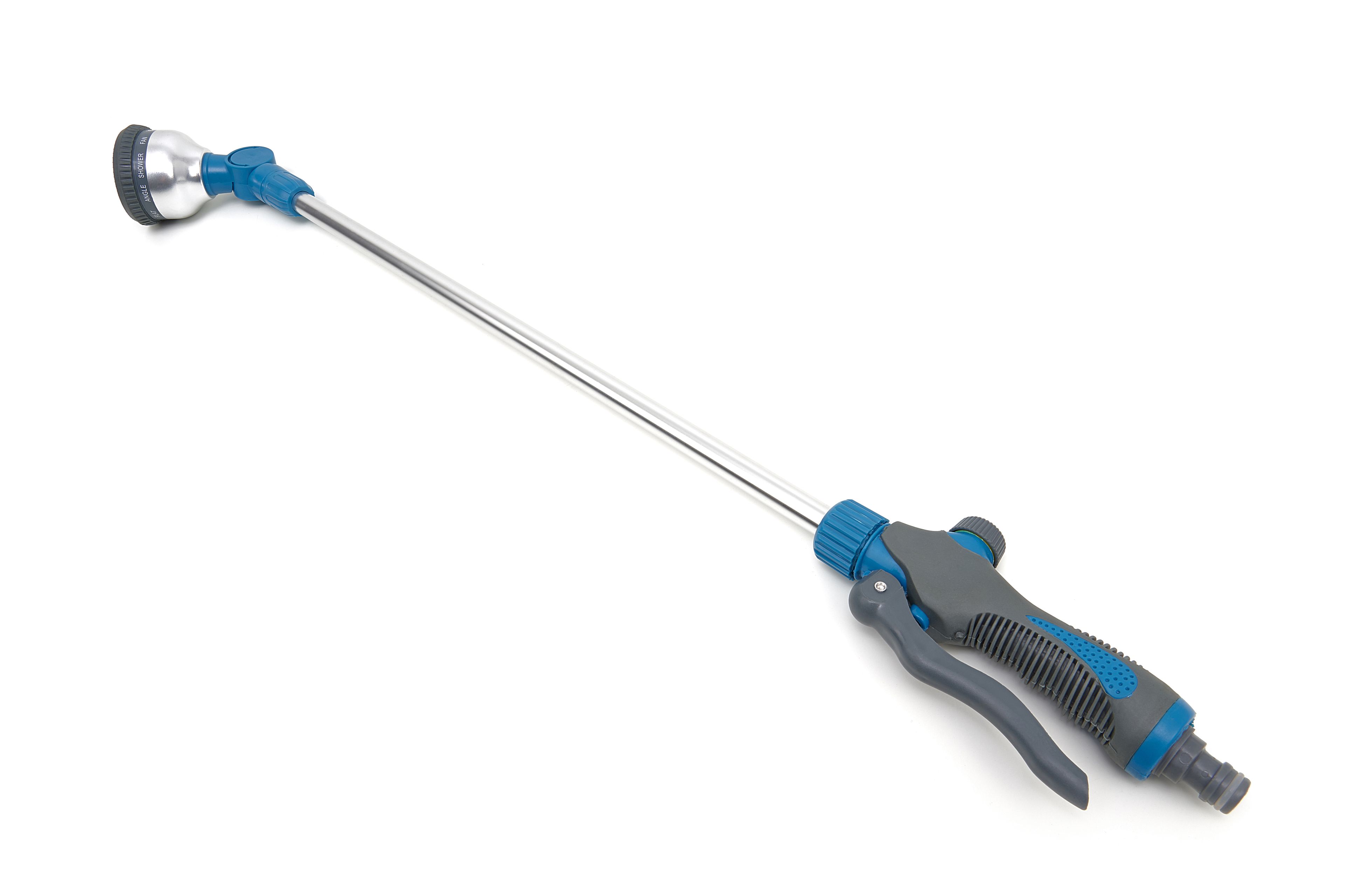 Rociador de jardín HBM de 770 mm con 10 tipos de chorro y presión de agua regulable