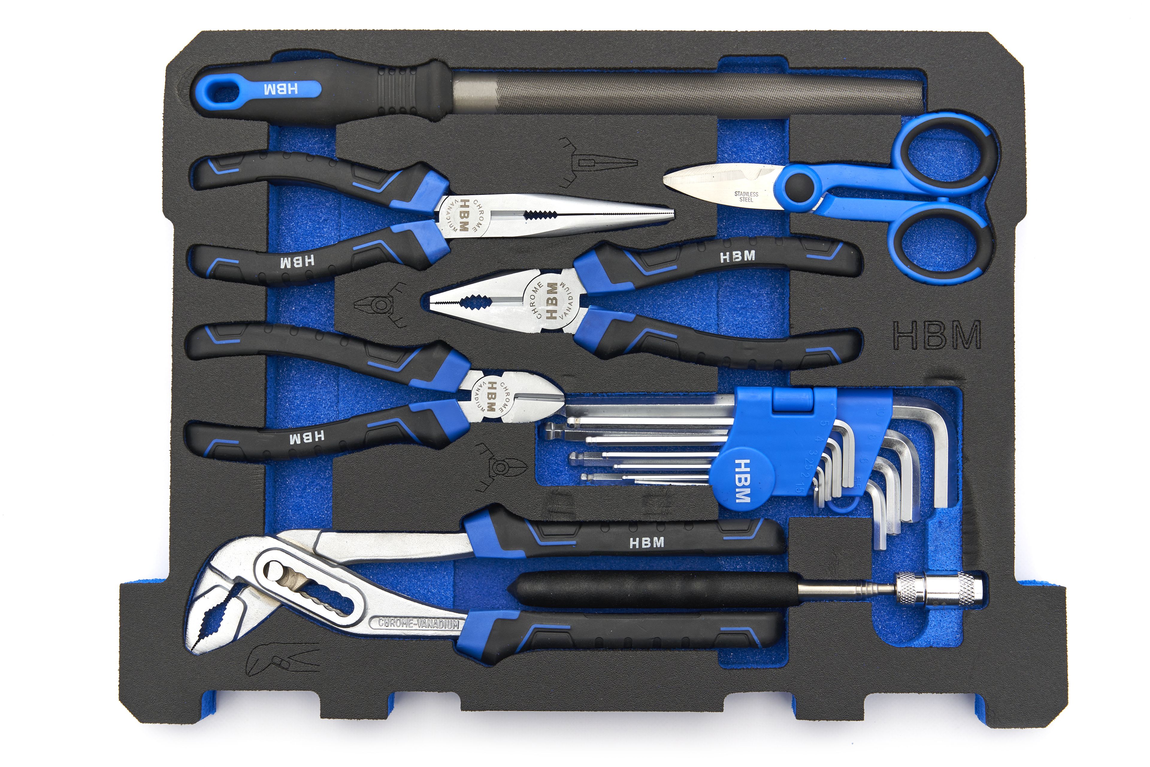 HBM verrijdbare gereedschapskoffer set 105-delig Image 11