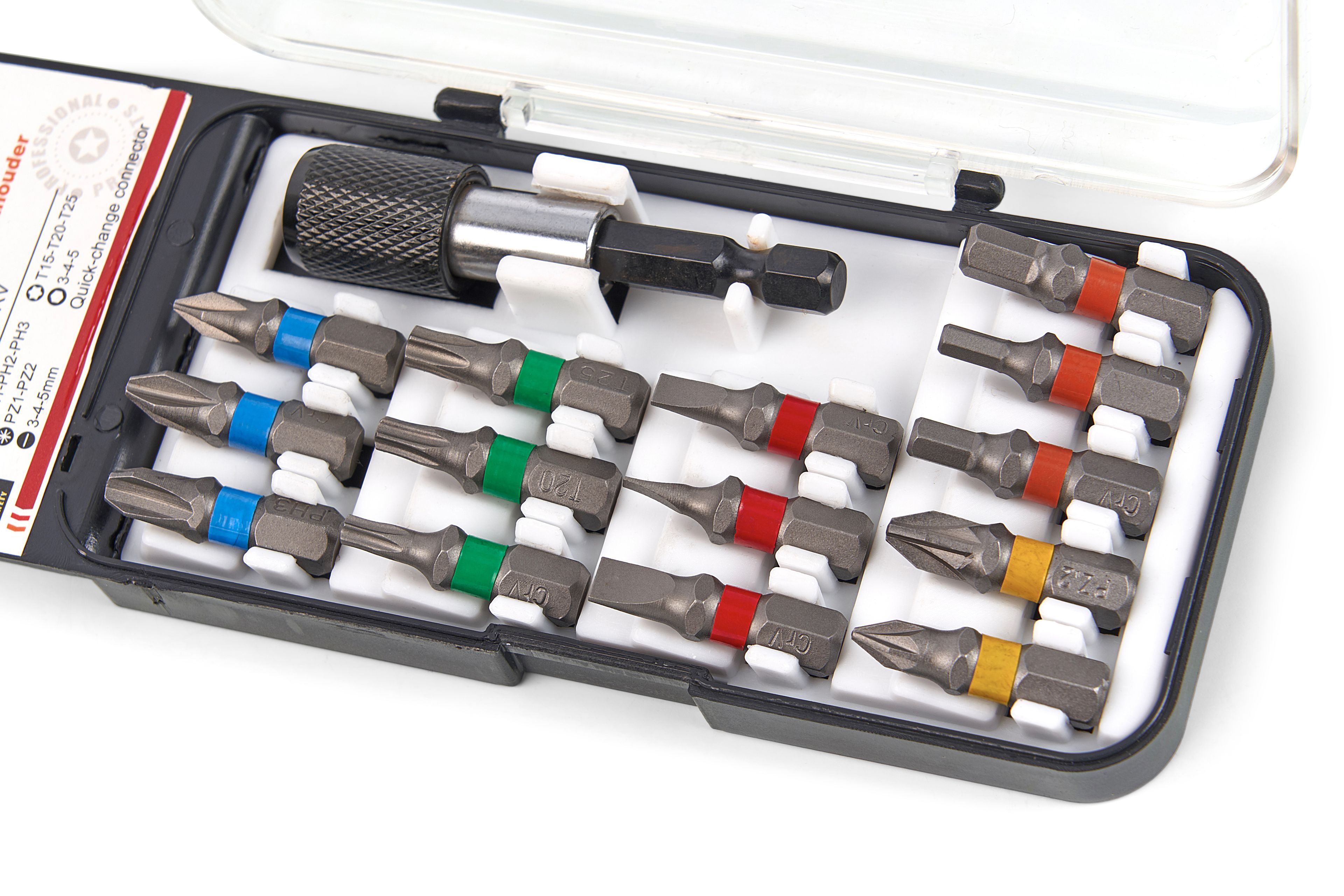 HBM 15 Delige Professionele Bitset met Snelwissel Bithouder Image 2