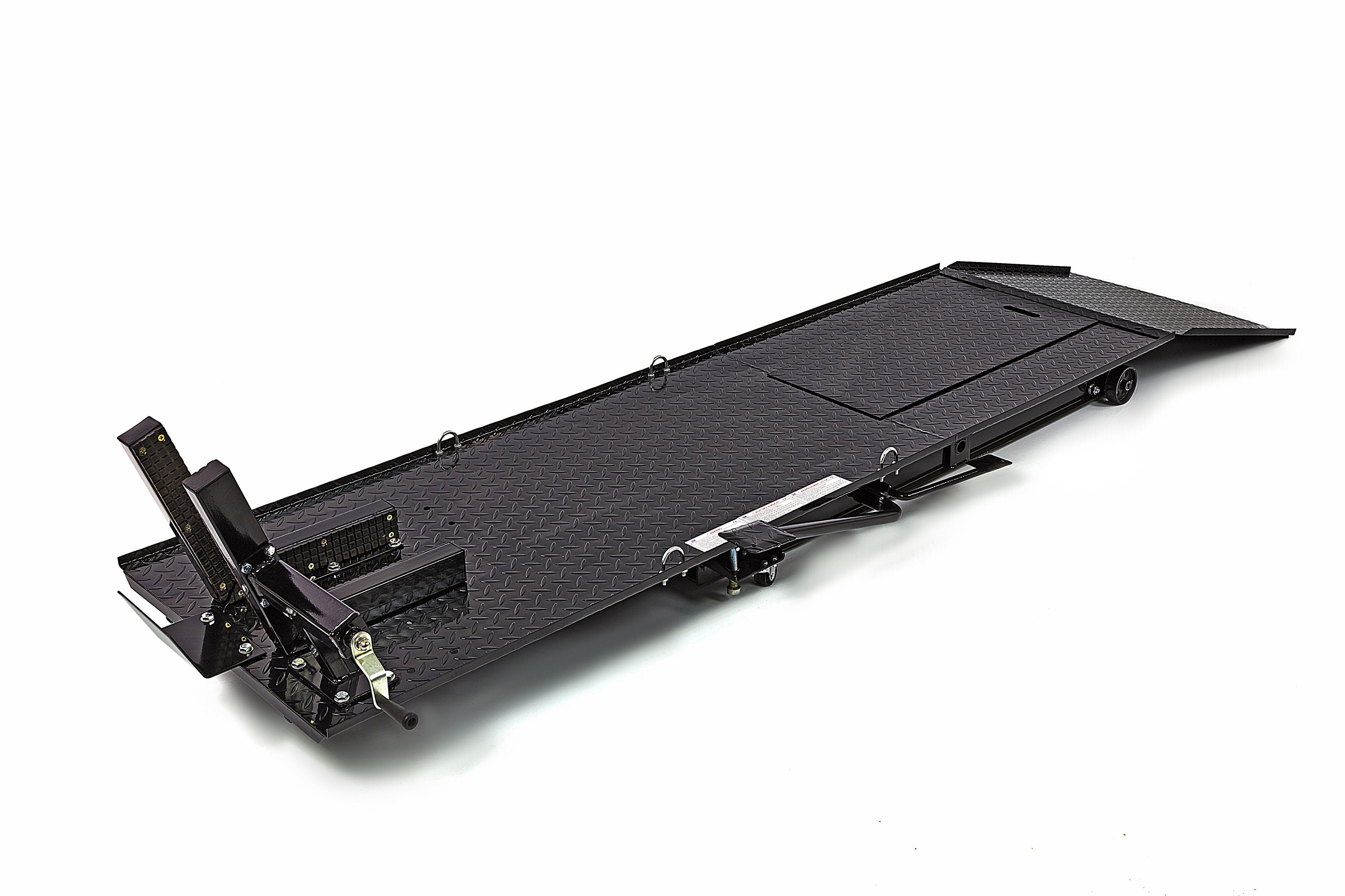 Pont élévateur HBM 450 kg avec mâchoire de serrage haut de gamme pour roue avant - NOIR Image 4