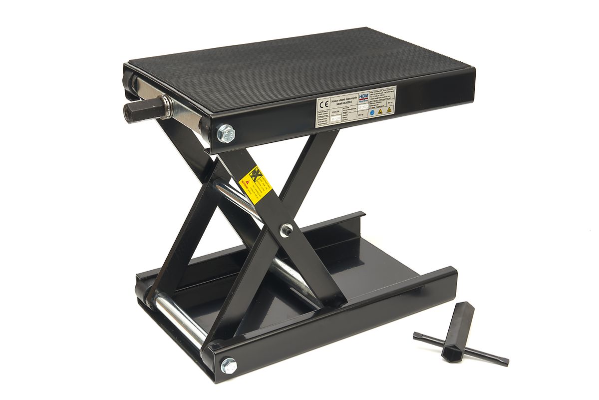 HBM Flat Mini Elevador de Motocicleta 450 kg – Negro