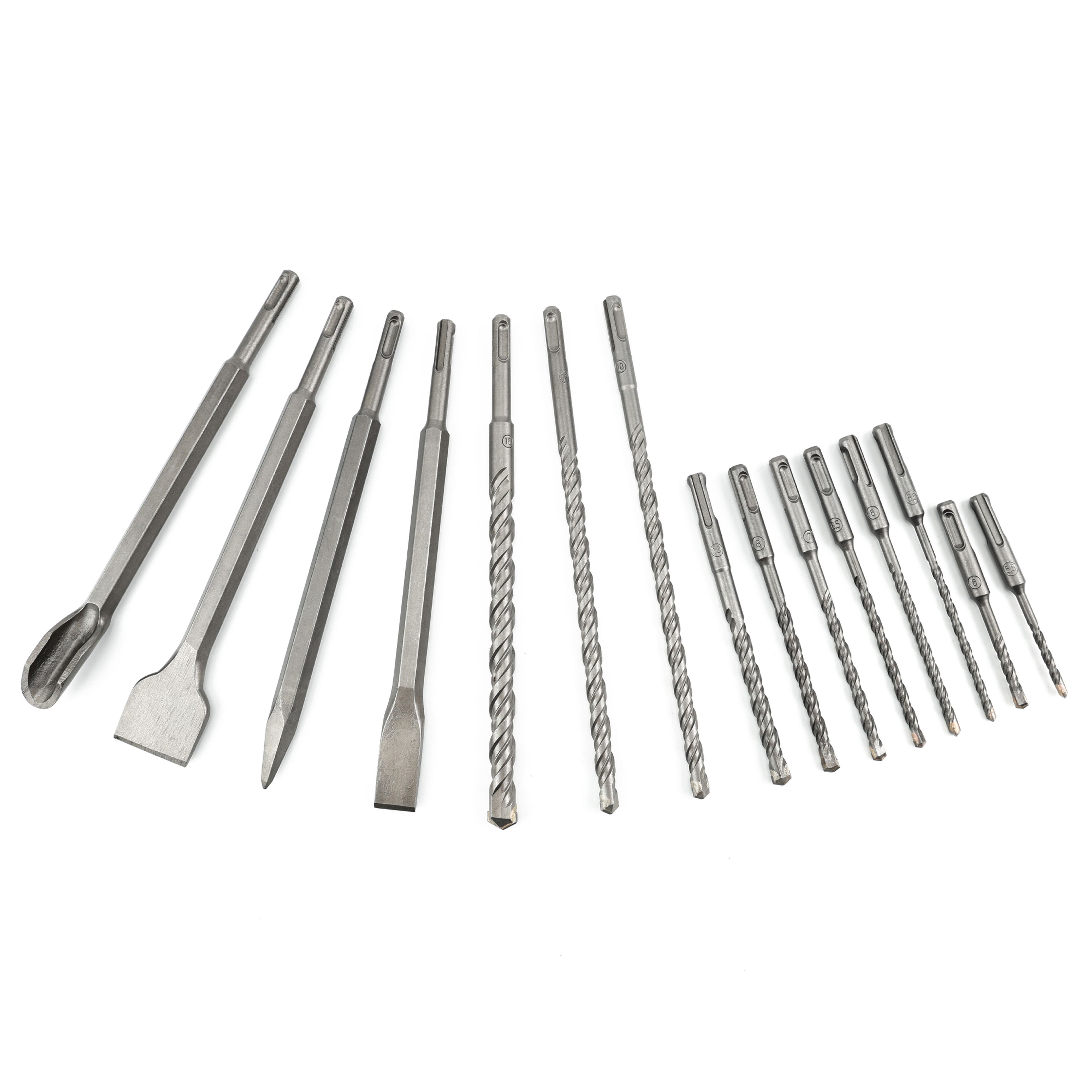 Set di punte per calcestruzzo HBM SDS-Plus 2, 11 pezzi Image 4