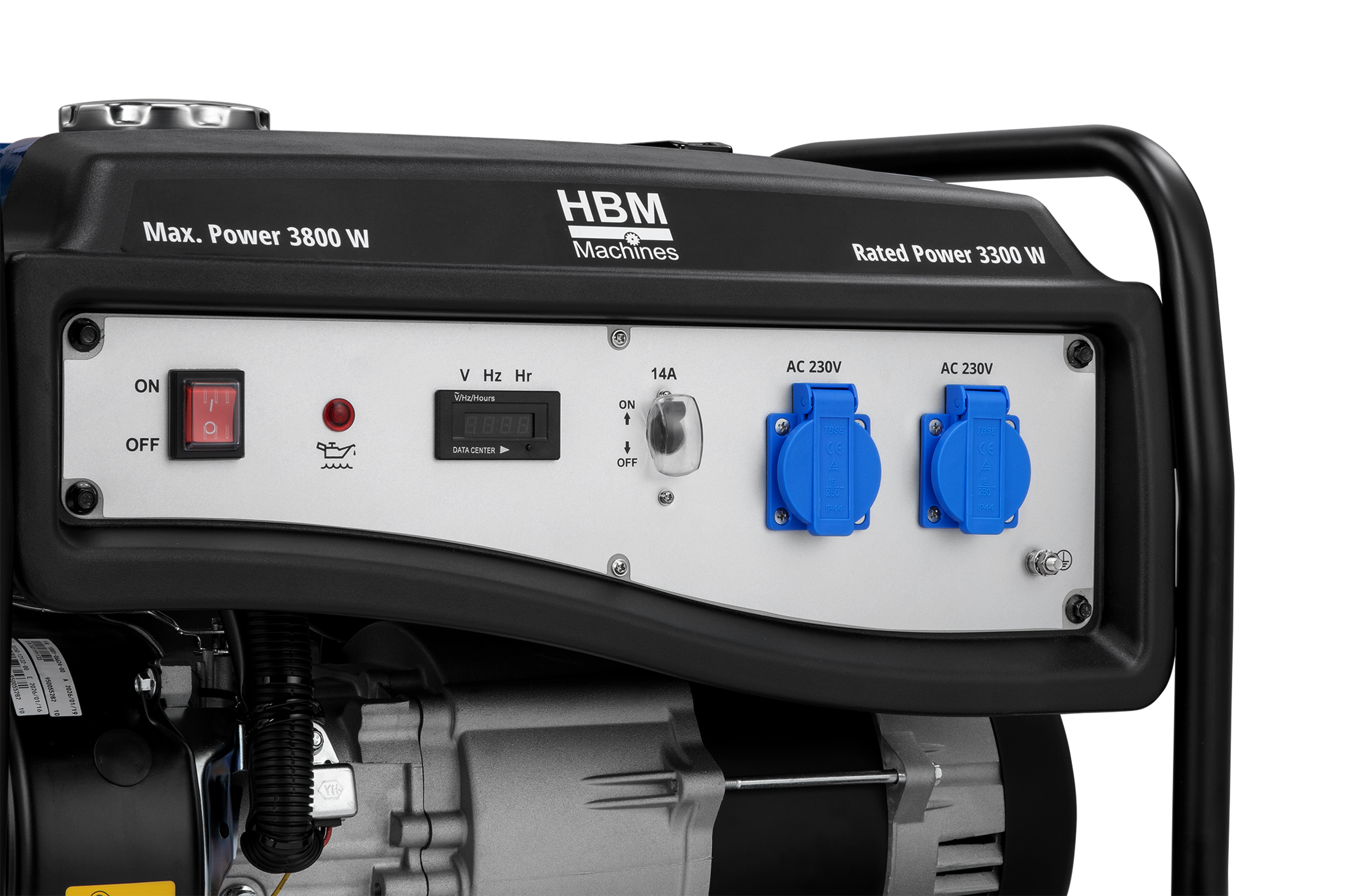 HBM aggregaat, generator 223 cc met benzinemotor 230V 3800W Image 7