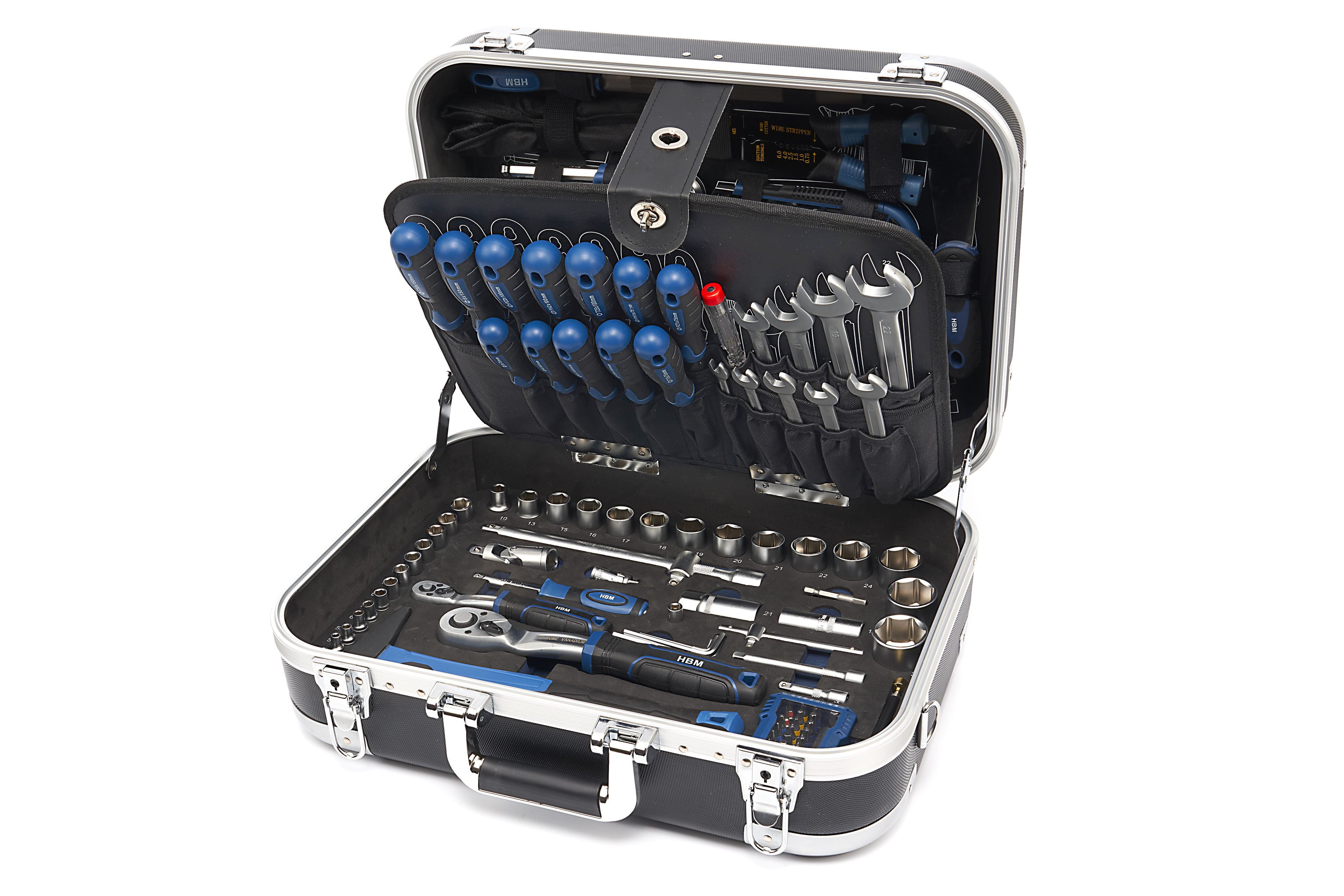HBM gevulde gereedschapskoffer 151-delig Image 2
