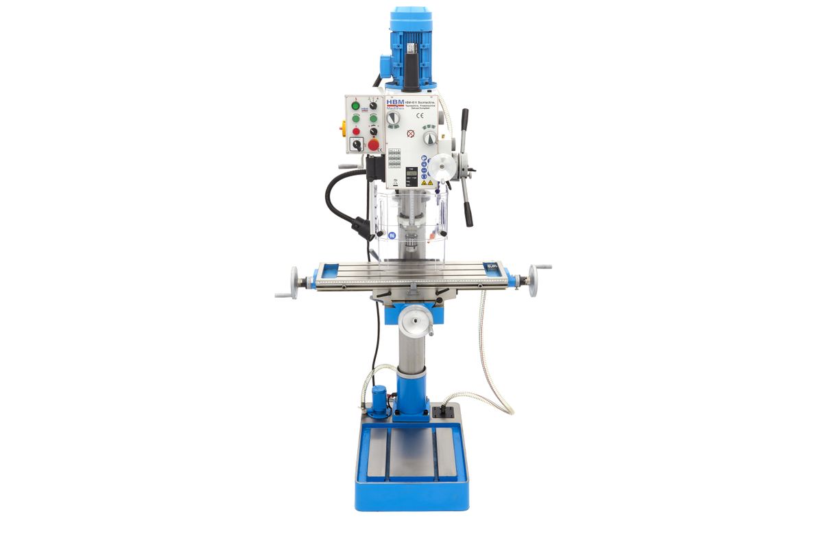 HBM 40 H Taladradora, Roscadora y Fresadora completa