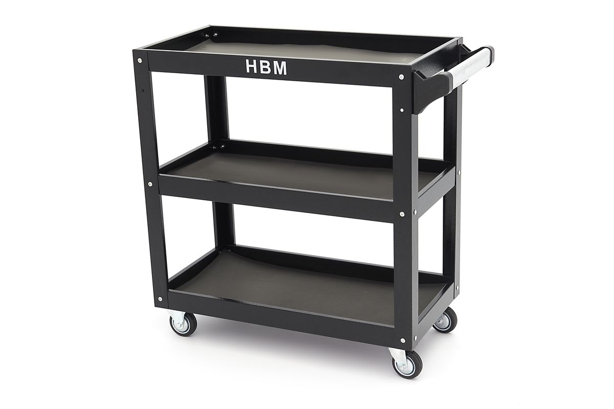 HBM Carro de herramientas 3 capas, 78,5 cm