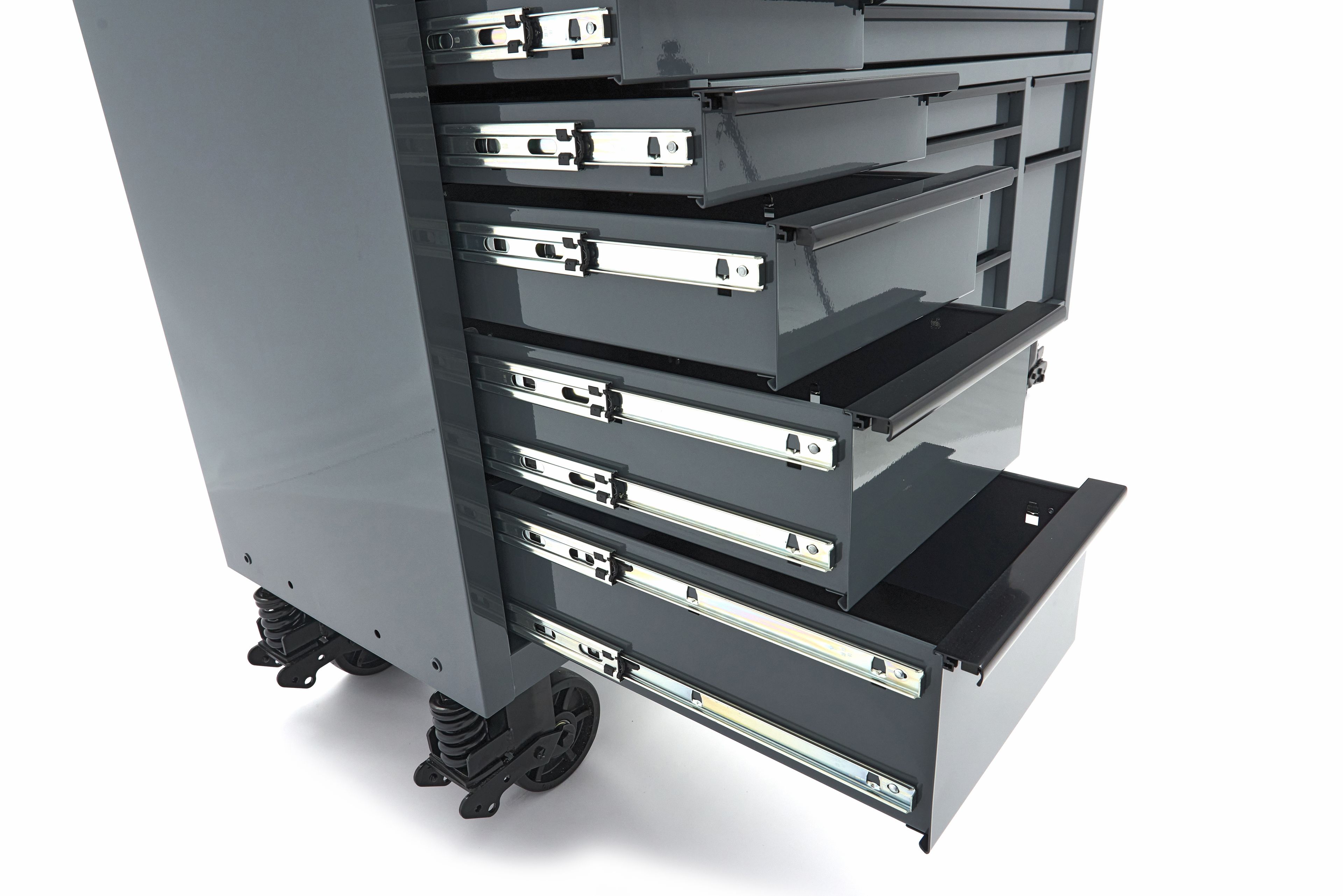 HBM gereedschapswagen, 14 laden, 182 cm, grijs Image 6