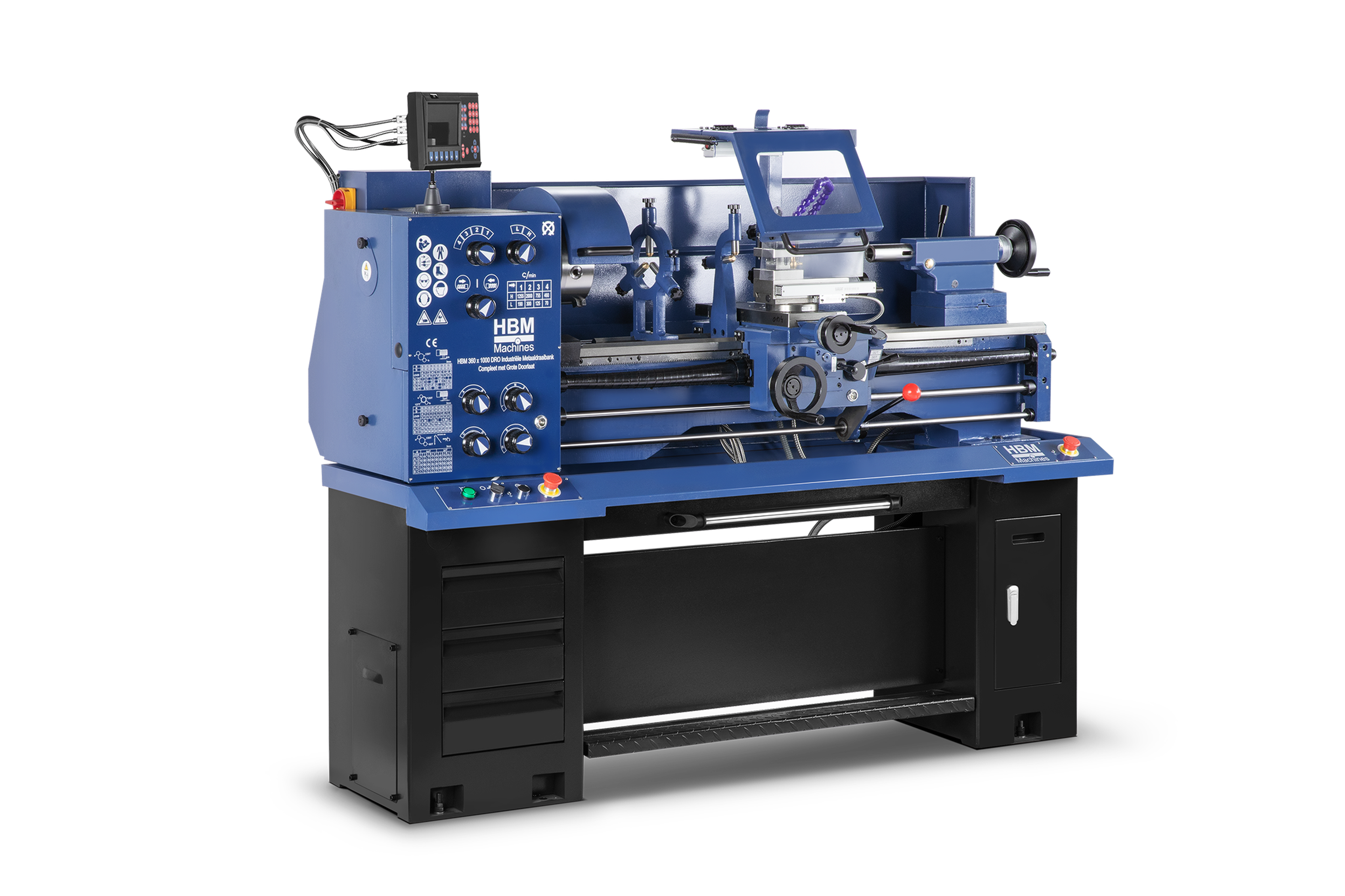 HBM Metalldrehbank 360 x 1000 DRO 230 Volt Image 3