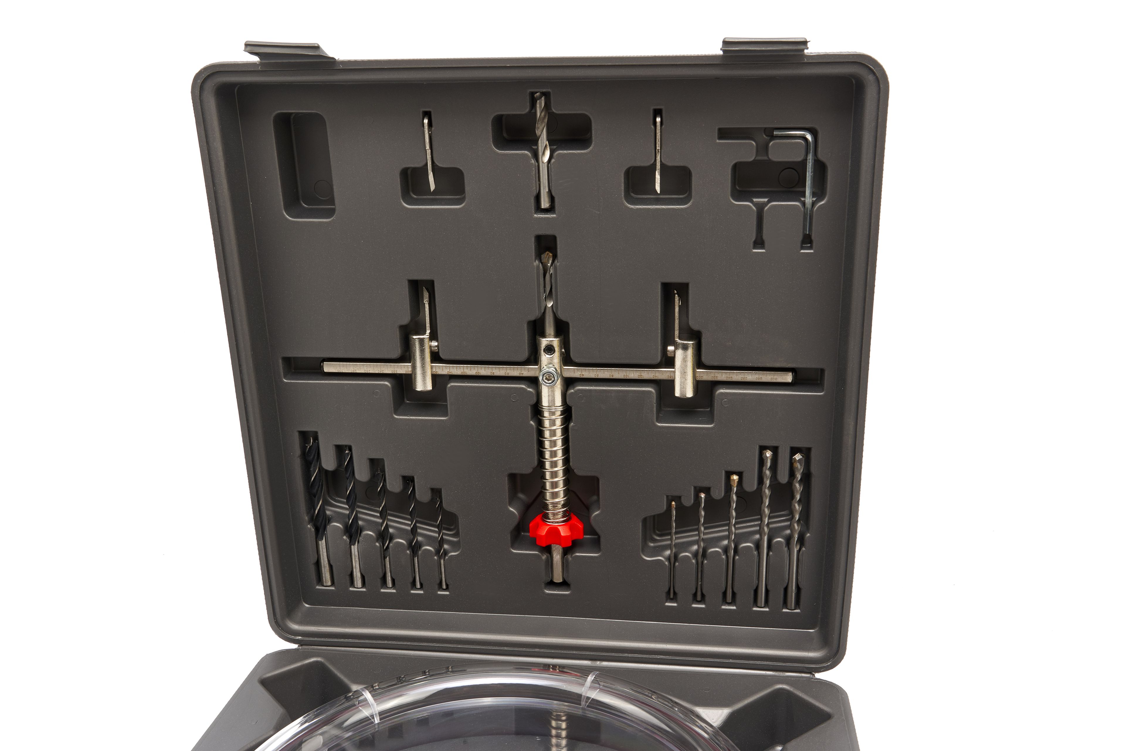 Seghettatrice universale HBM 18 pezzi HSS regolabile da 40 a 300 mm. Con cappuccio antipolvere. Image 7