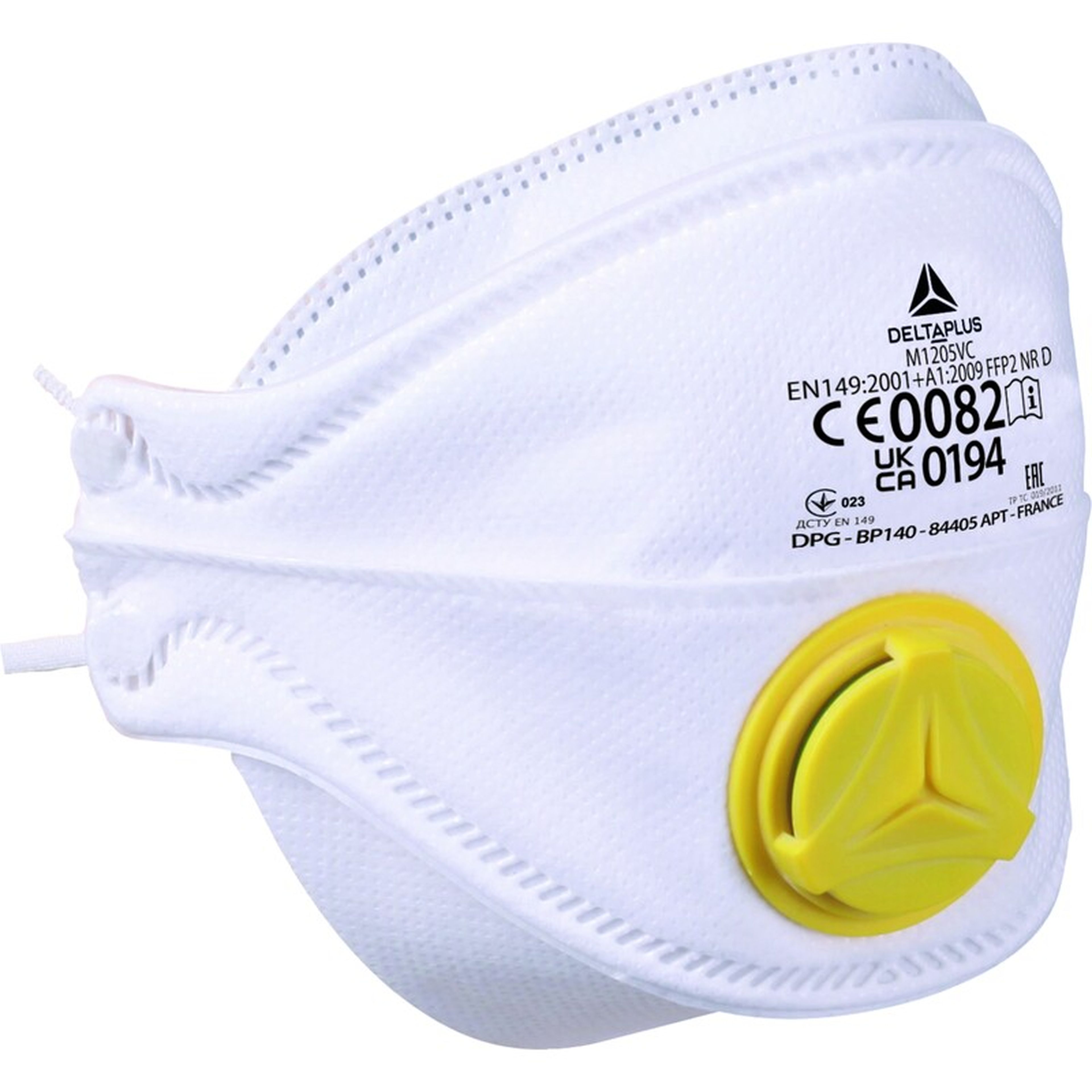 Masque anti-poussière Delta Plus FFP2 avec valve, 10 pièces