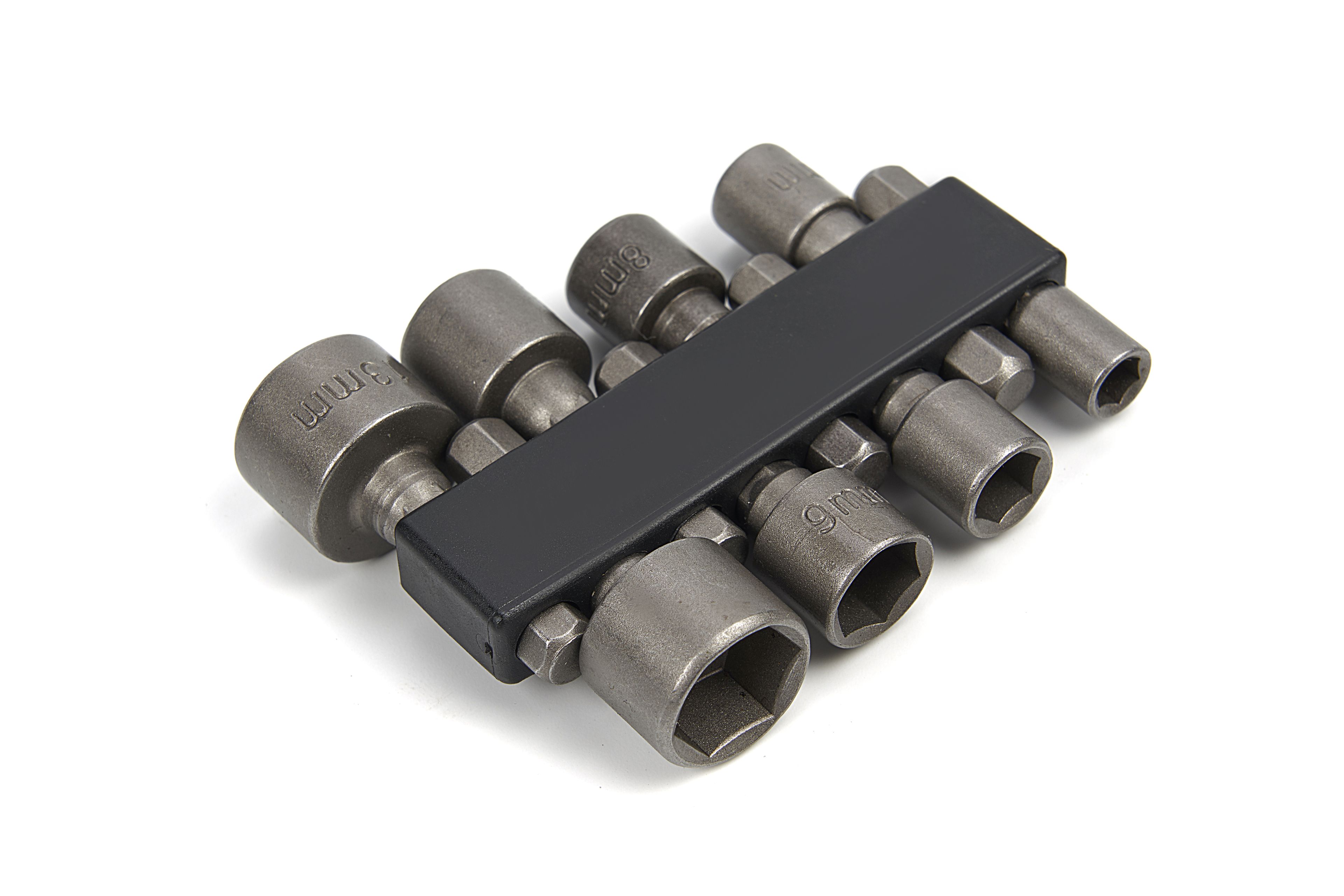 HBM 8 Delige Dopsleutelset met HEX opname Image 2