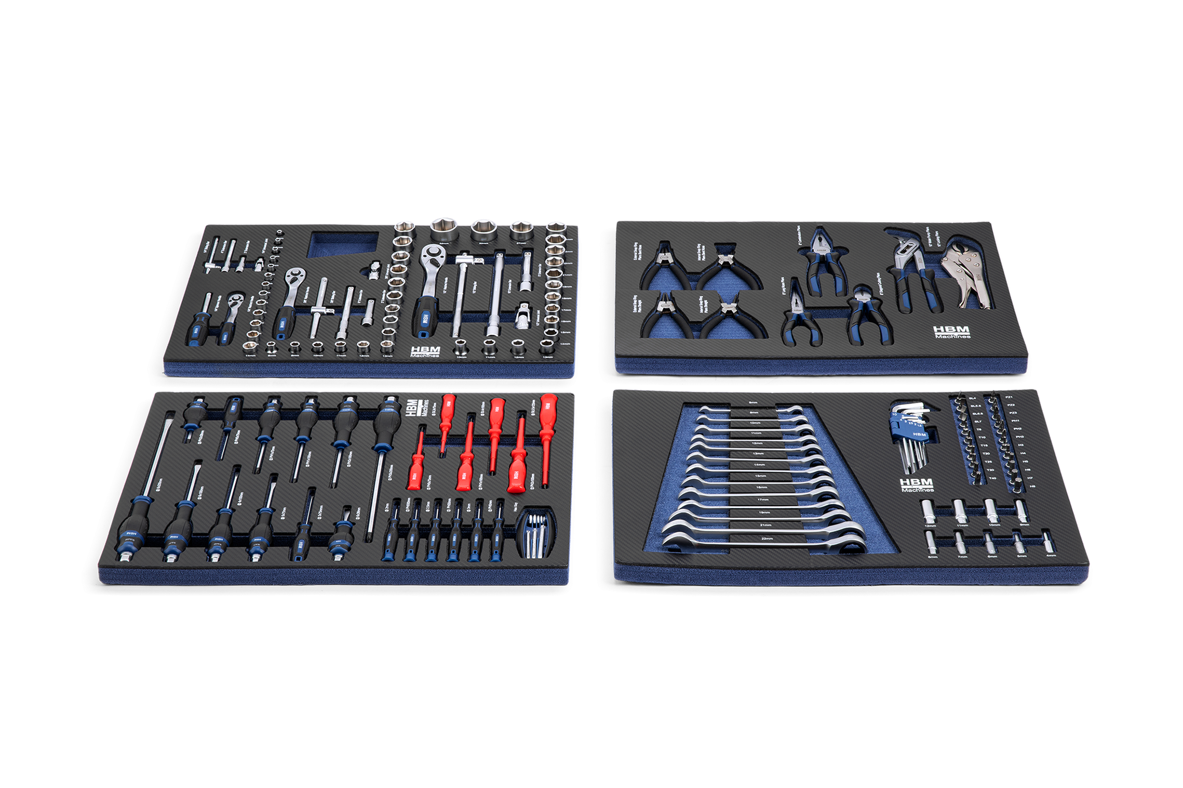 HBM servante à outils garnie, 154 pièces, noire Image 9