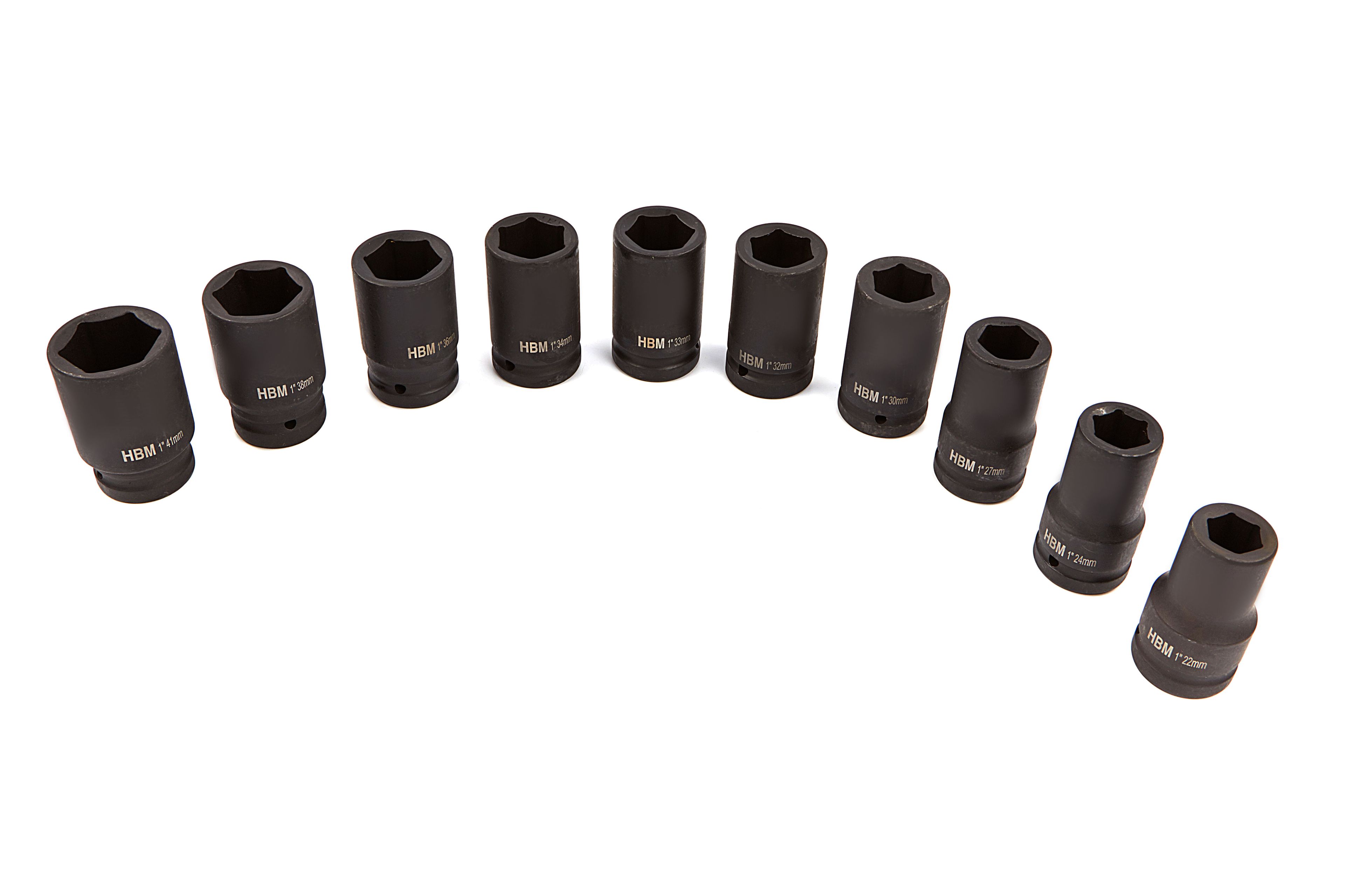 HBM - Jeu de douilles à choc 1 inch 10 pièces Image 4