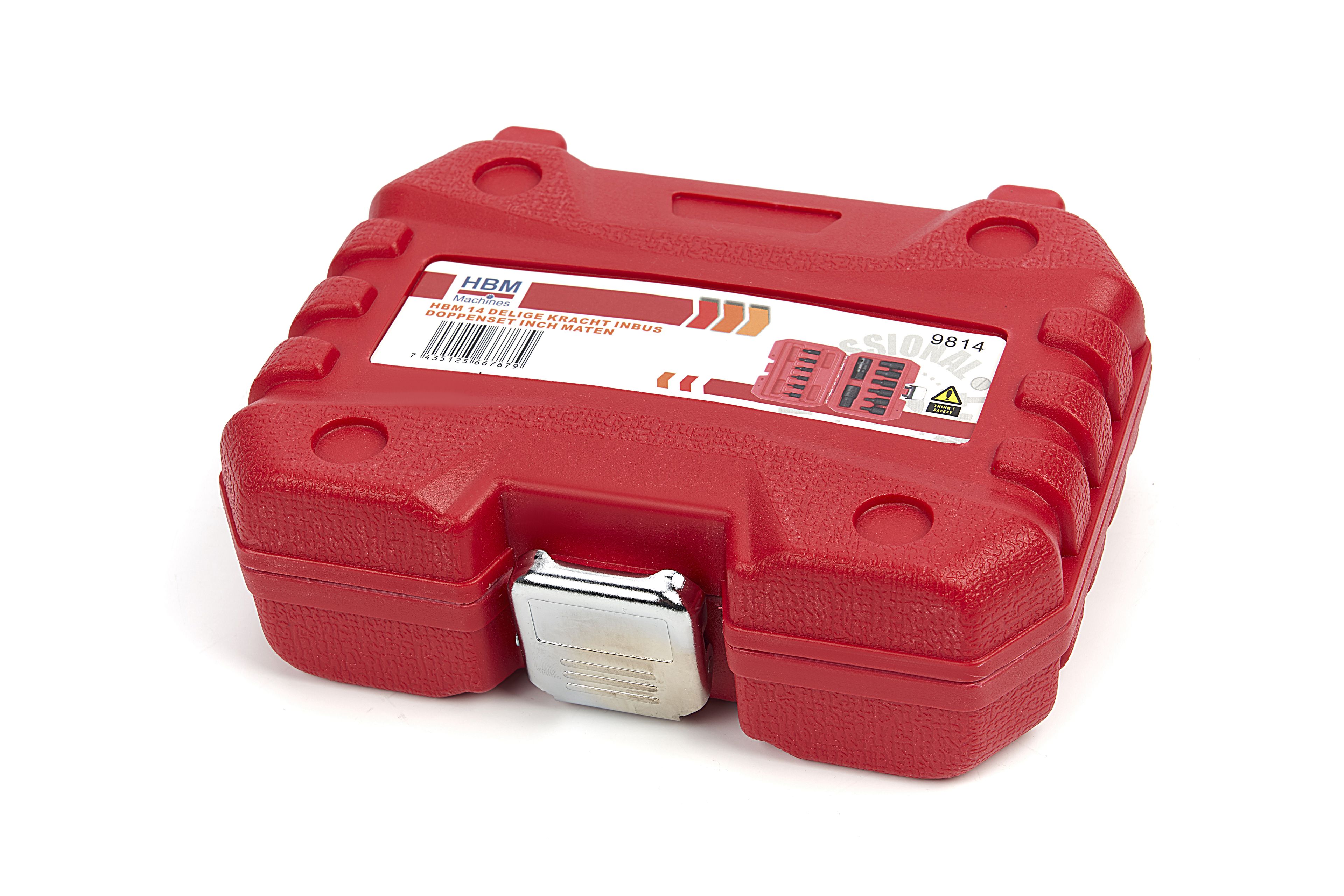 Set di chiavi a bussola esagonali HBM Kracht in pollici 14 pezzi Image 6