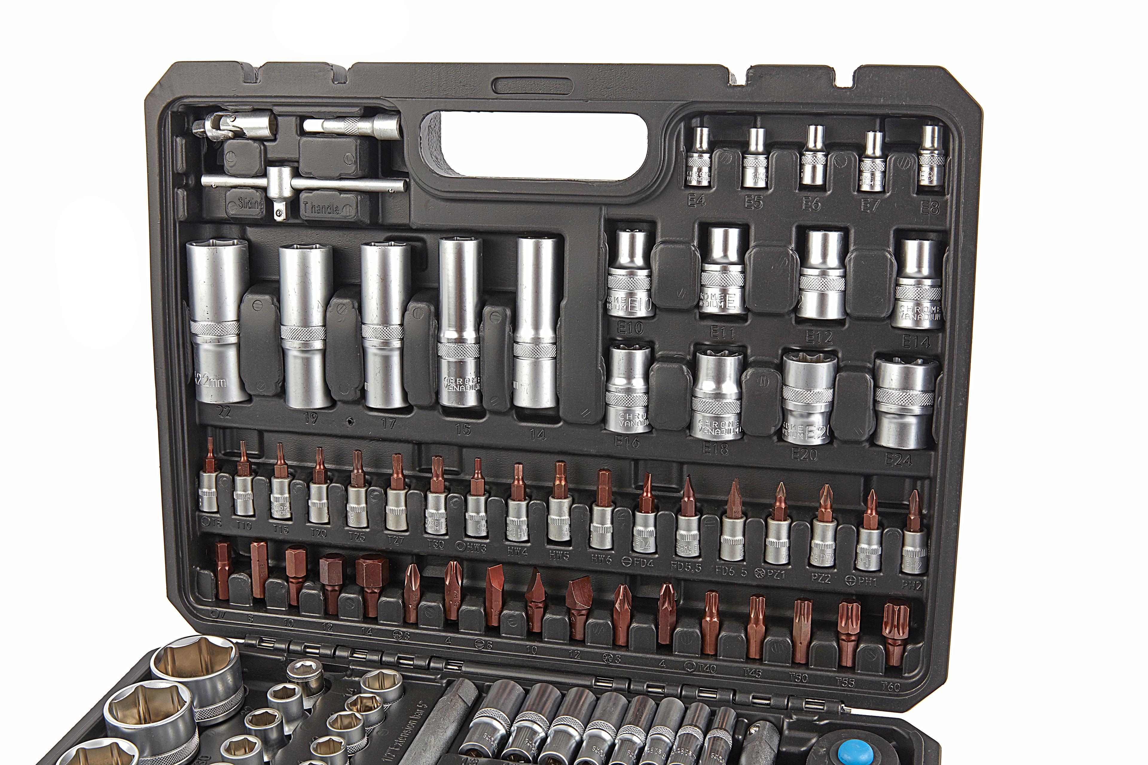 HBM Set di bussole professionali da 108 pezzi con cricchetti premium Image 3